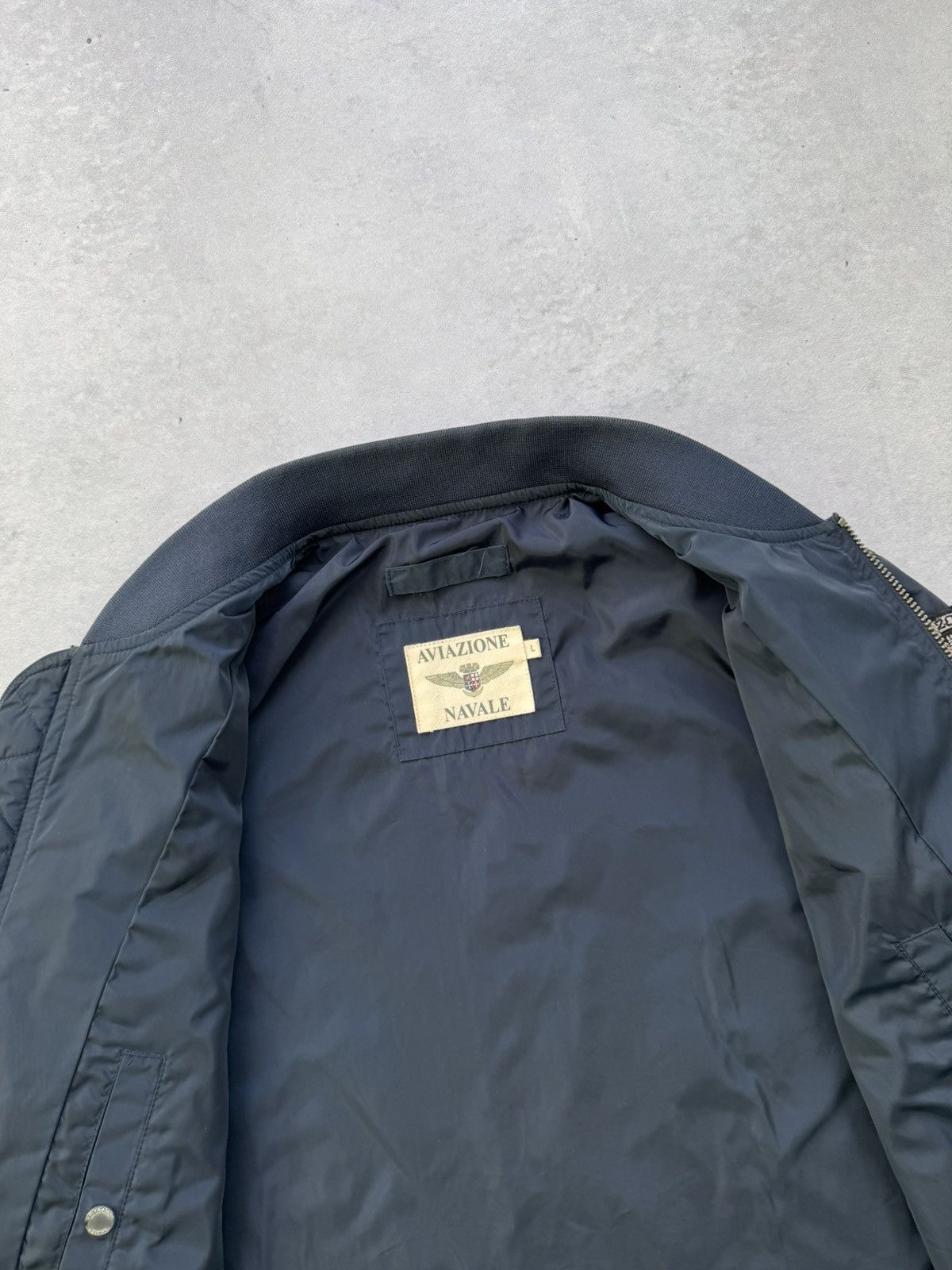 Other Aviazione Navale Marina Grupaer Nylon Bomber Jakcet Size US L / EU 52-54 / 3 - 6 Thumbnail