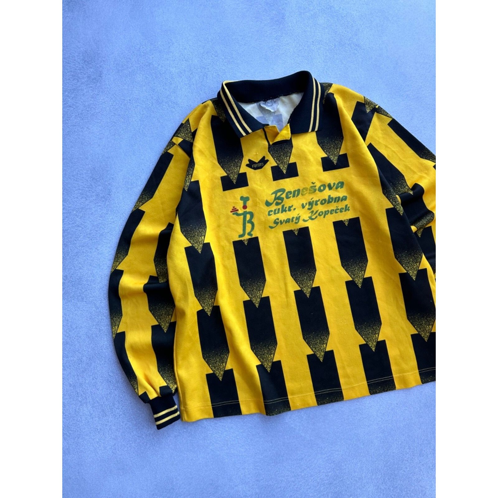 Vintage VTG Ferato 80s Long Sleeve Football Jersey CzechRepublic Size US XXL / EU 58 / 5 - 2 Thumbnail