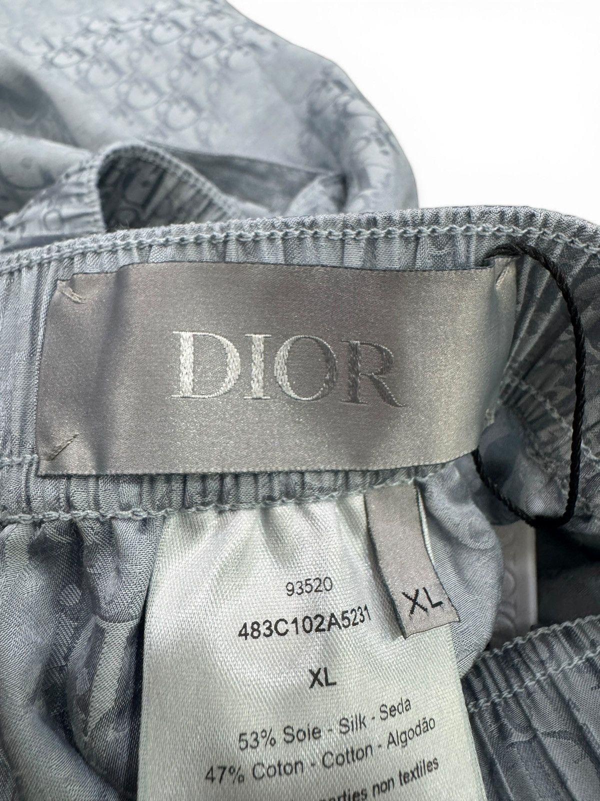 Dior Oblique Silk Button Up Top and Bottoms