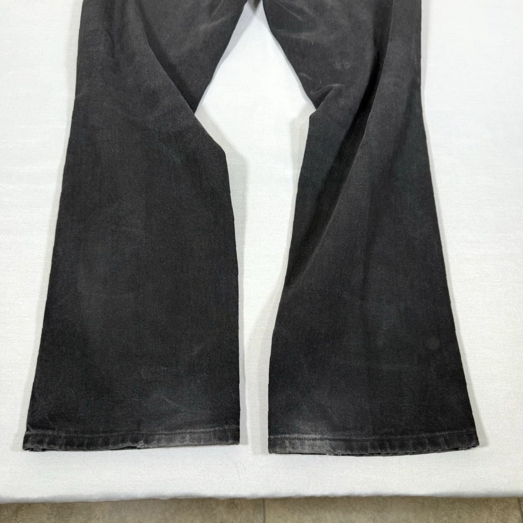 Wrangler Wrangler Jeans Slim Straight Denim Jeans 936 90s Cowboy Black 36x32 Mens Regular Leather Logo Embroidered USA Size US 36 / EU 52 - 7 Thumbnail