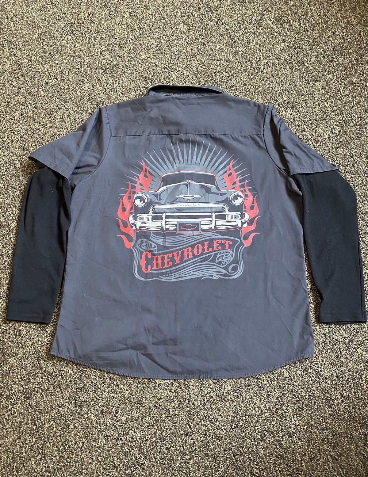 Chevrolet × Vintage 2000s Chevy Mechanics Shirt Size US XL / EU 56 / 4 - 1 Thumbnail