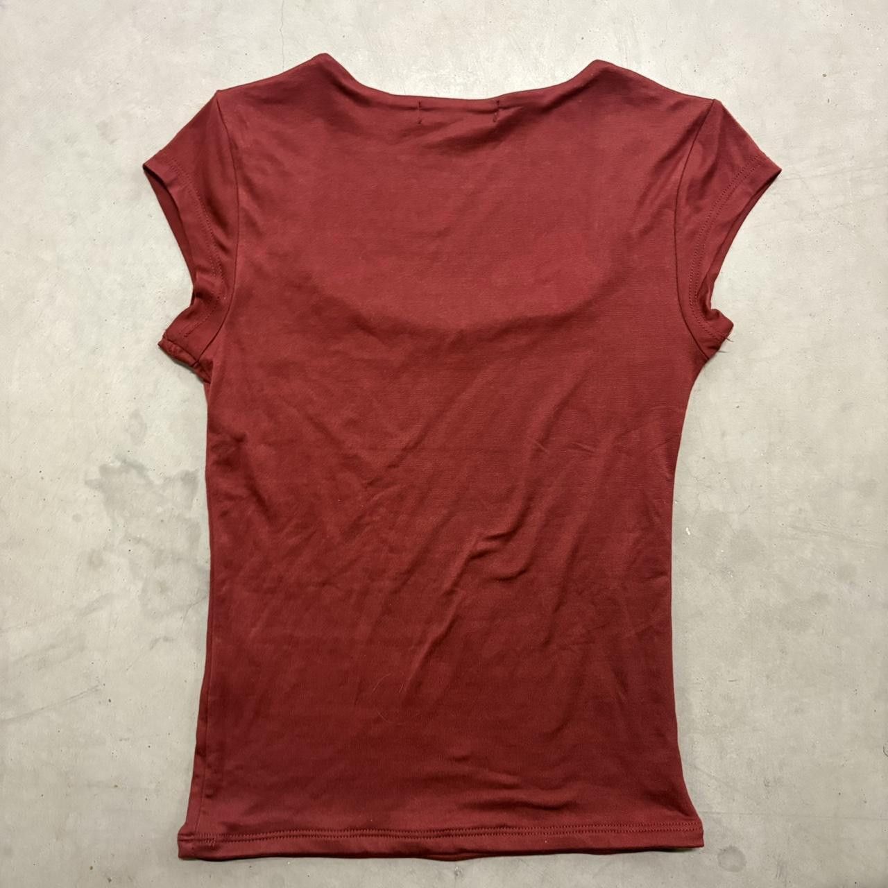 Vintage Crazy Vintage Y2K/2000s Forever 21 red top with bow detail! Size XS Size XS / US 0-2 / IT 36-38 - 2 Thumbnail