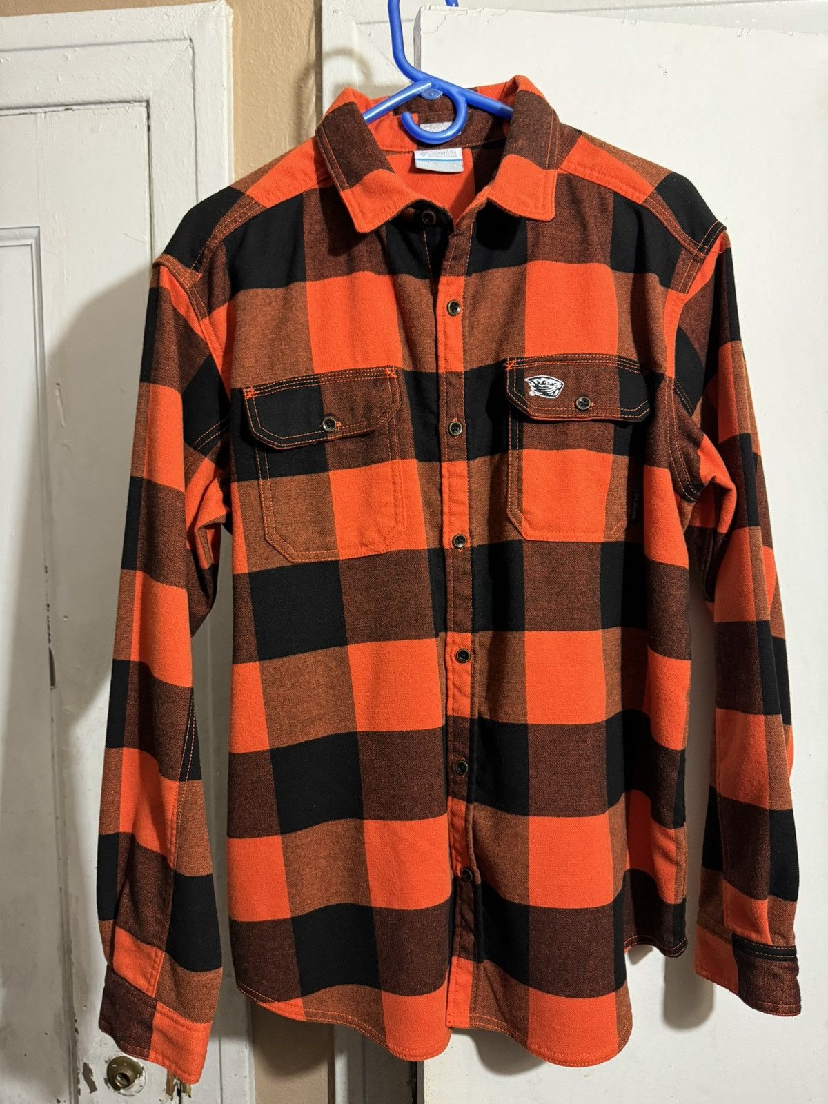 Columbia Large Columbia Oregon State Beavers Flannel. Orange/Black Size US L / EU 52-54 / 3 - 1 Thumbnail