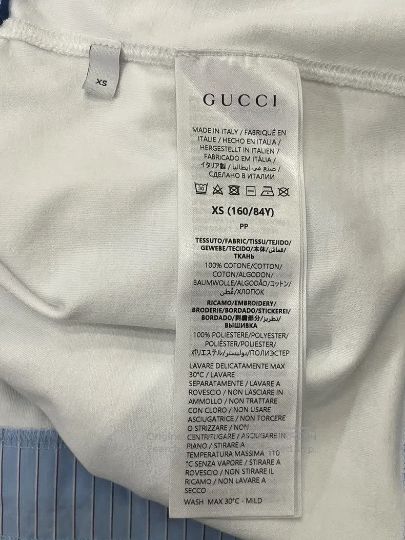 Gucci Gucci White stitching blue striped fake two-piece stitchin Size XS / US 0-2 / IT 36-38 - 5 Thumbnail