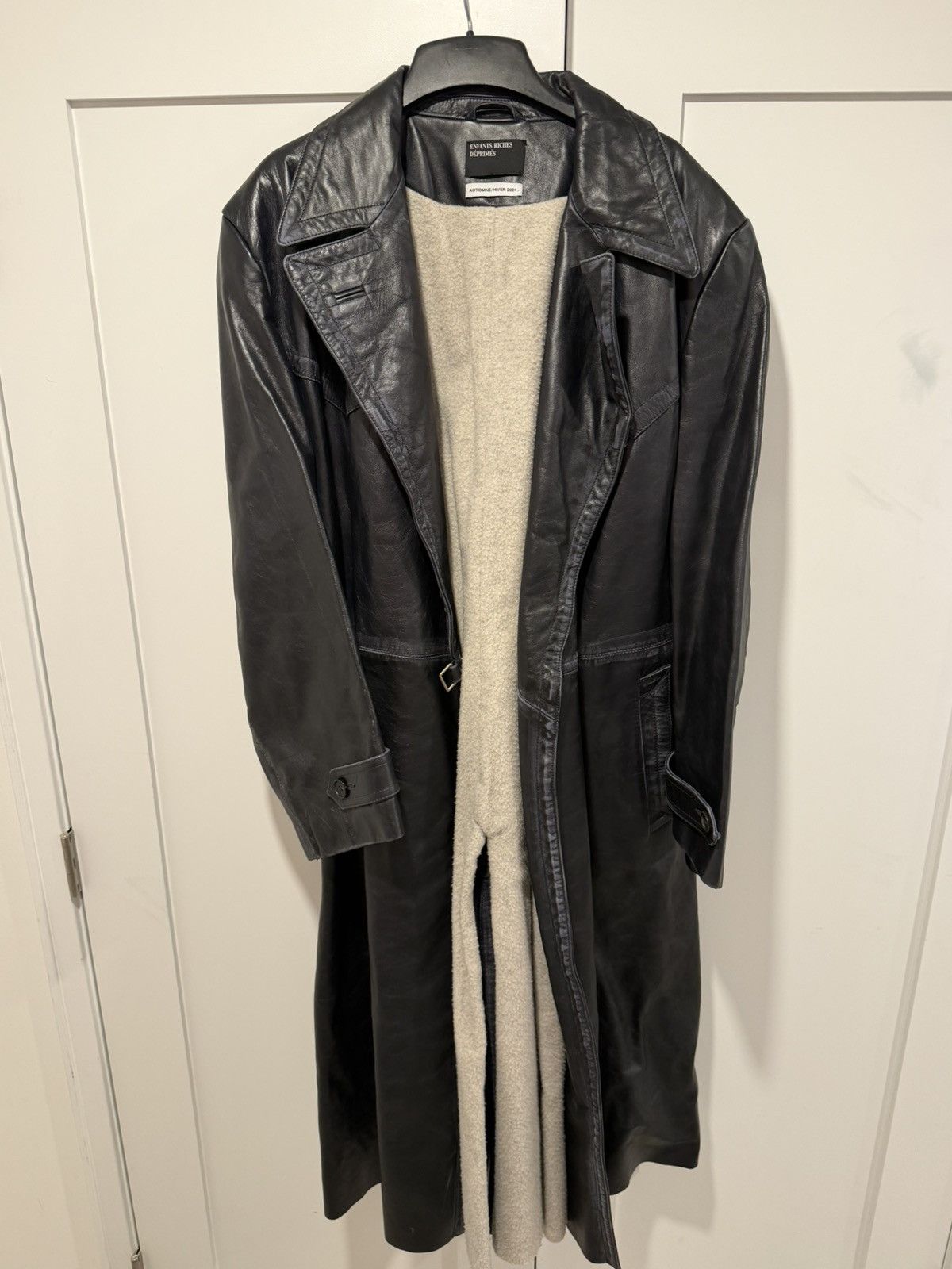 Enfants Riches Deprimes Enfants Riches Deprimes Leather Trench Coat Black Size US XL / EU 56 / 4 - 1 Thumbnail