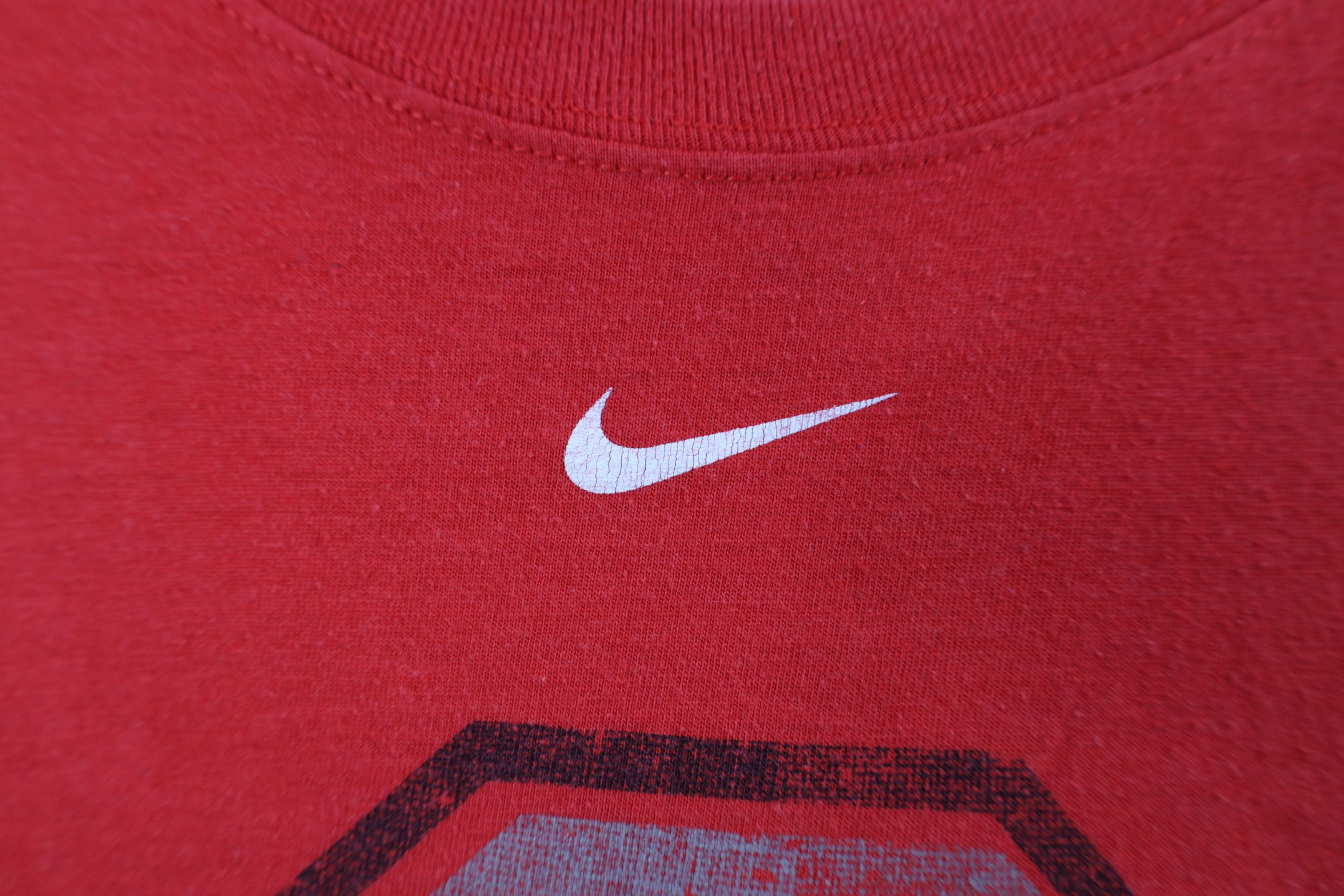 Nike Vintage Y2K Nike Cetner Swoosh Ohio State University T-Shirt Size US XXL / EU 58 / 5 - 5 Thumbnail