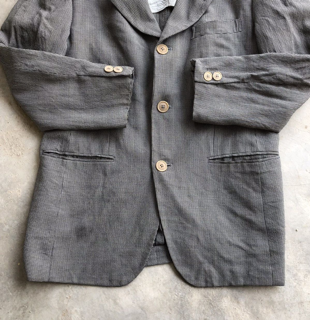 Kenzo KENZO Plaid Design Blazer Size 40R - 5 Thumbnail