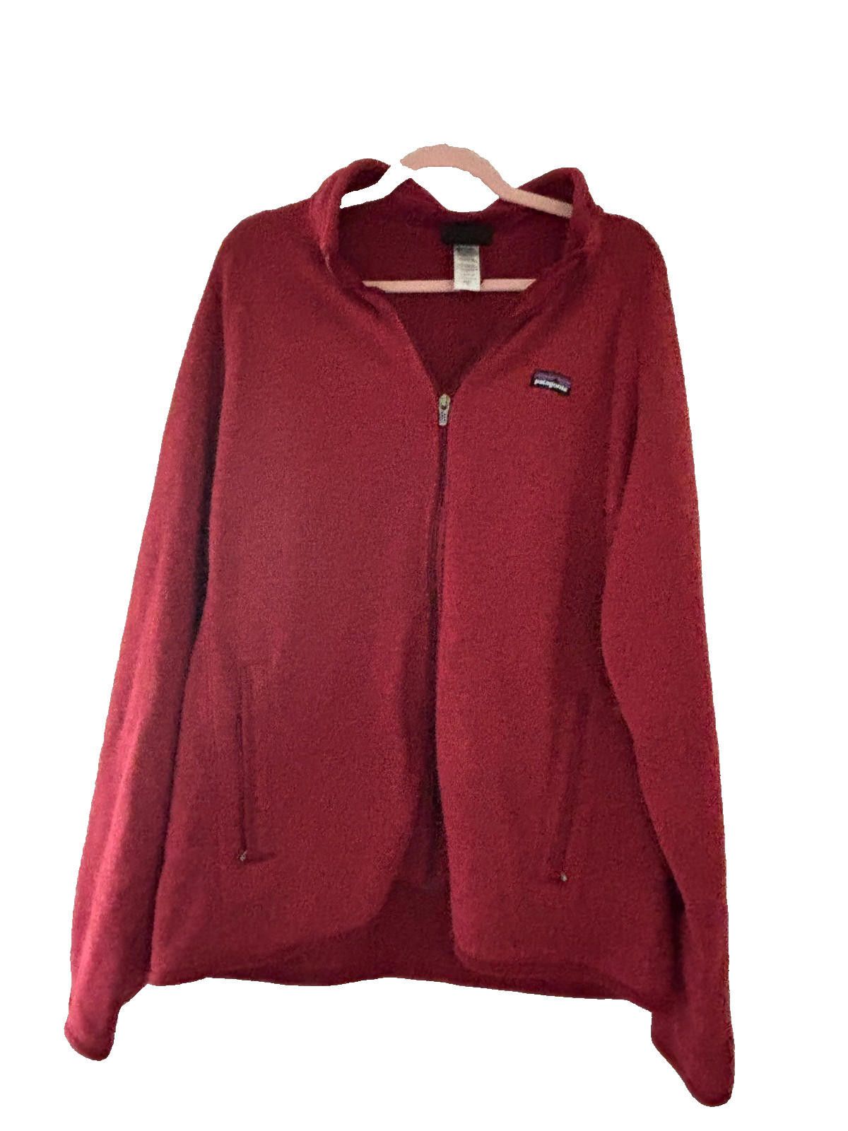 Patagonia Men's Patagonia red/maroon pull over zip neck. Size XL #46 Size US XL / EU 56 / 4 - 1 Thumbnail