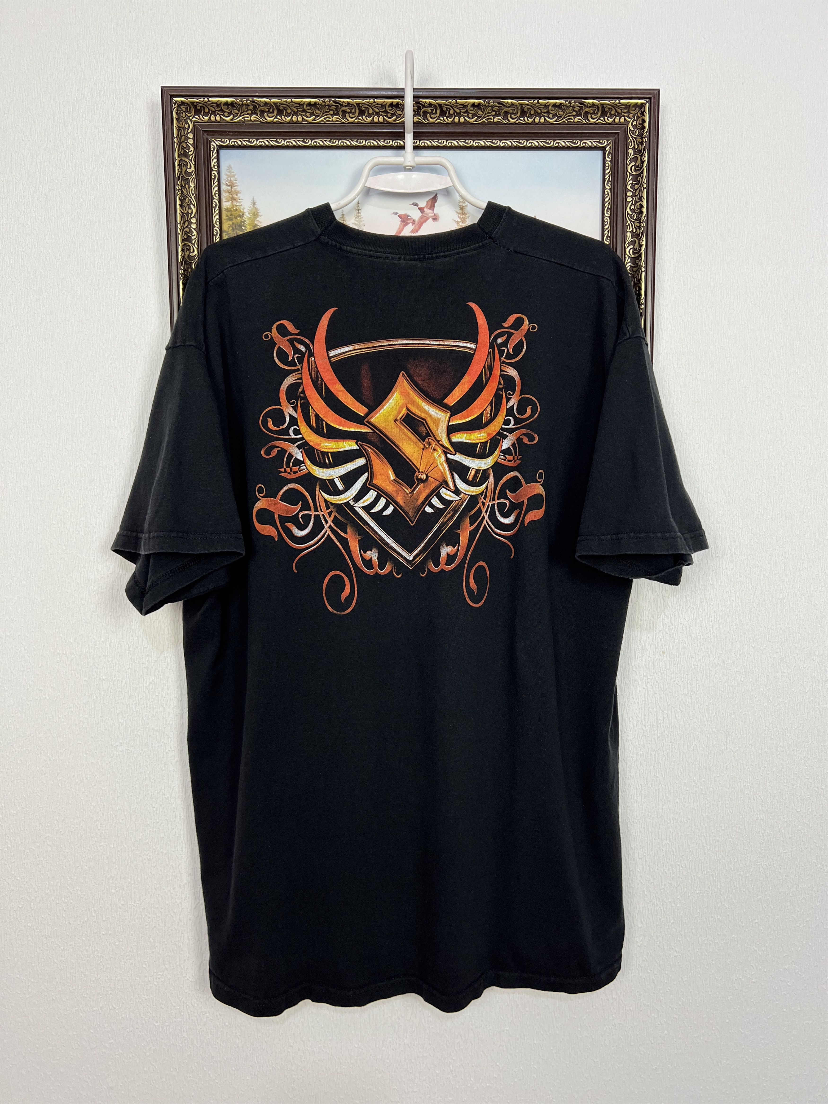 Fruit Of The Loom Vintage Sabaton Coat of Arms Over Print Shirt Tee Big Logo Size US XXL / EU 58 / 5 - 6 Thumbnail