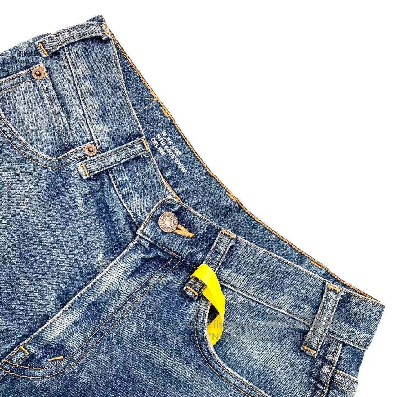 Celine Celine Leather logo jeans| Size 27" / US 4 / IT 40 - 3 Thumbnail
