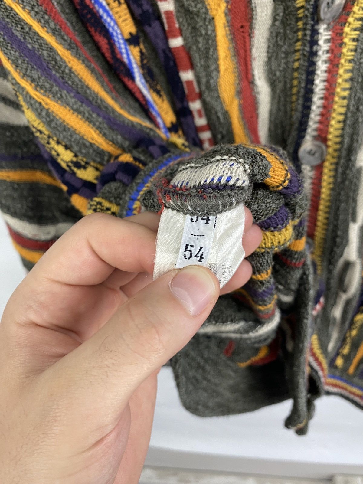 Carlo Colucci 🇺🇸 Vintage 90s Carlo Colucci Cardigan Coogi Style Sweater Size US XL / EU 56 / 4 - 8 Thumbnail