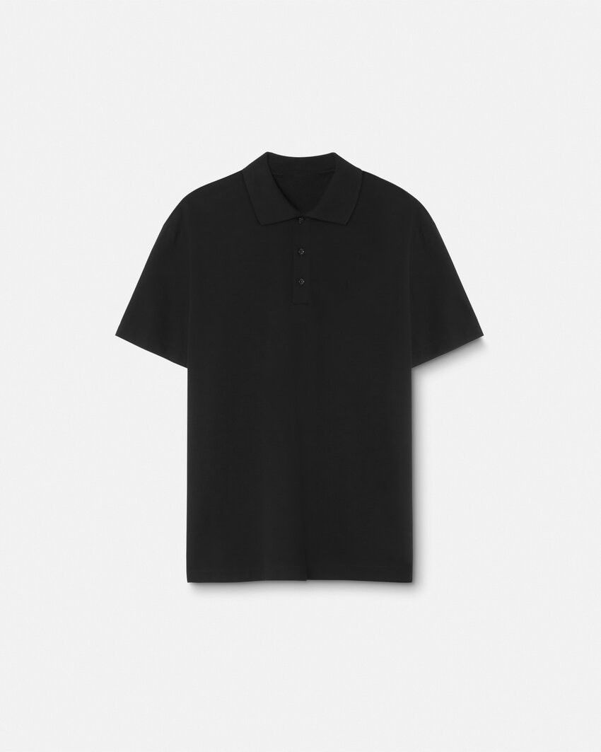 Designer Men's Black Polo Shirt | Classic Fit Short Sleeve Polo Size US S / EU 44-46 / 1 - 1 Thumbnail