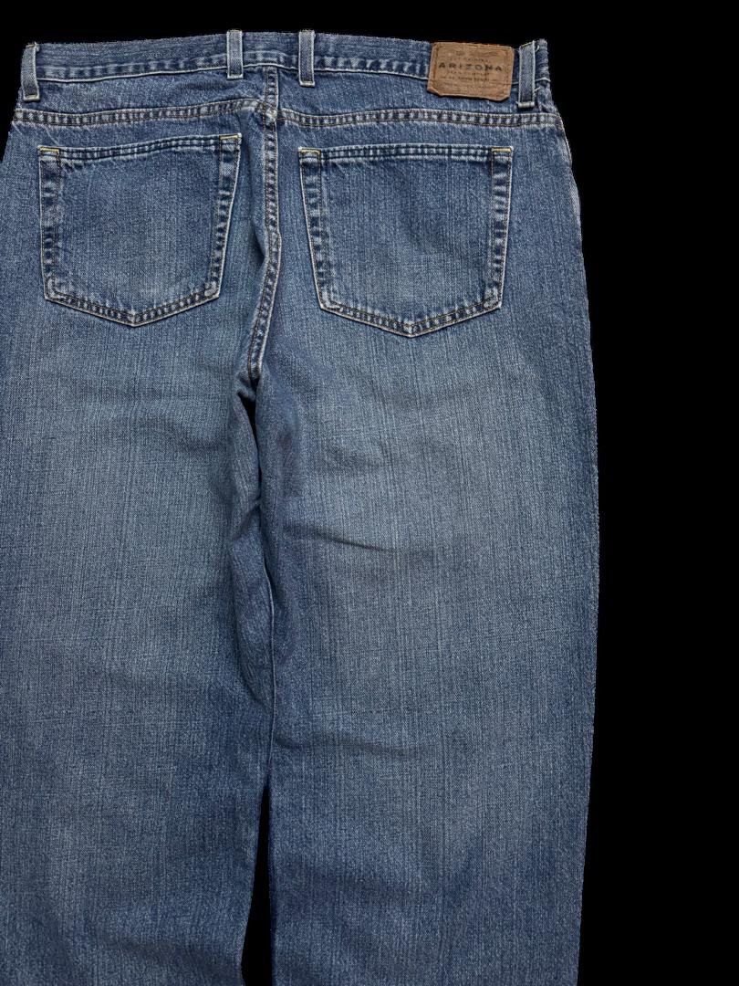 Japanese Brand LOOSE Vintage Y2K Arizona Mudwash Blue Denim Jean Baggy Size US 36 / EU 52 - 16 Thumbnail