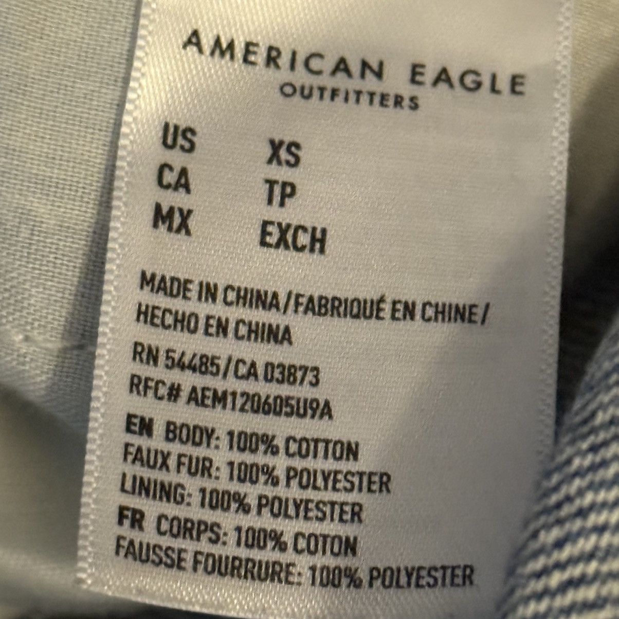 American Eagle Outfitters American Eagle Sherpa fleece denim jacket Size XS / US 0-2 / IT 36-38 - 8 Thumbnail