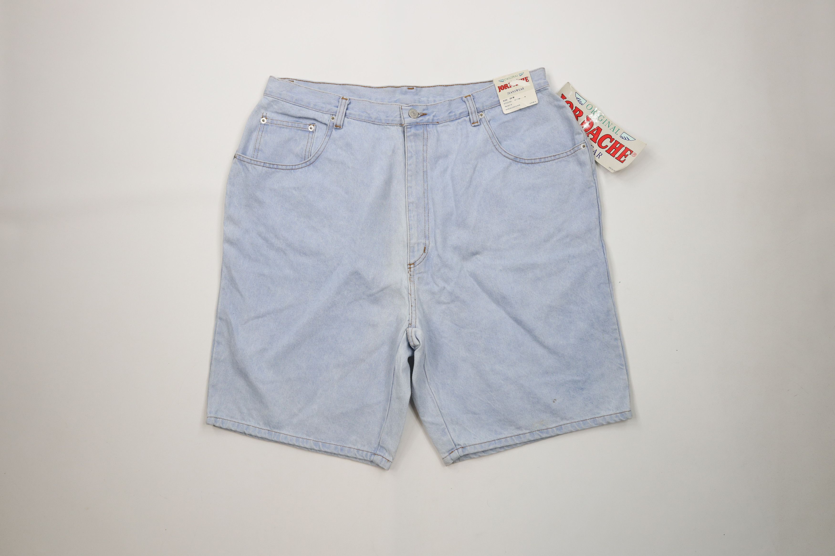 Vintage Deadstock Vintage 90s Streetwear Fit Denim Jean Shorts Jorts Size 42" / US 20 - 1 Thumbnail