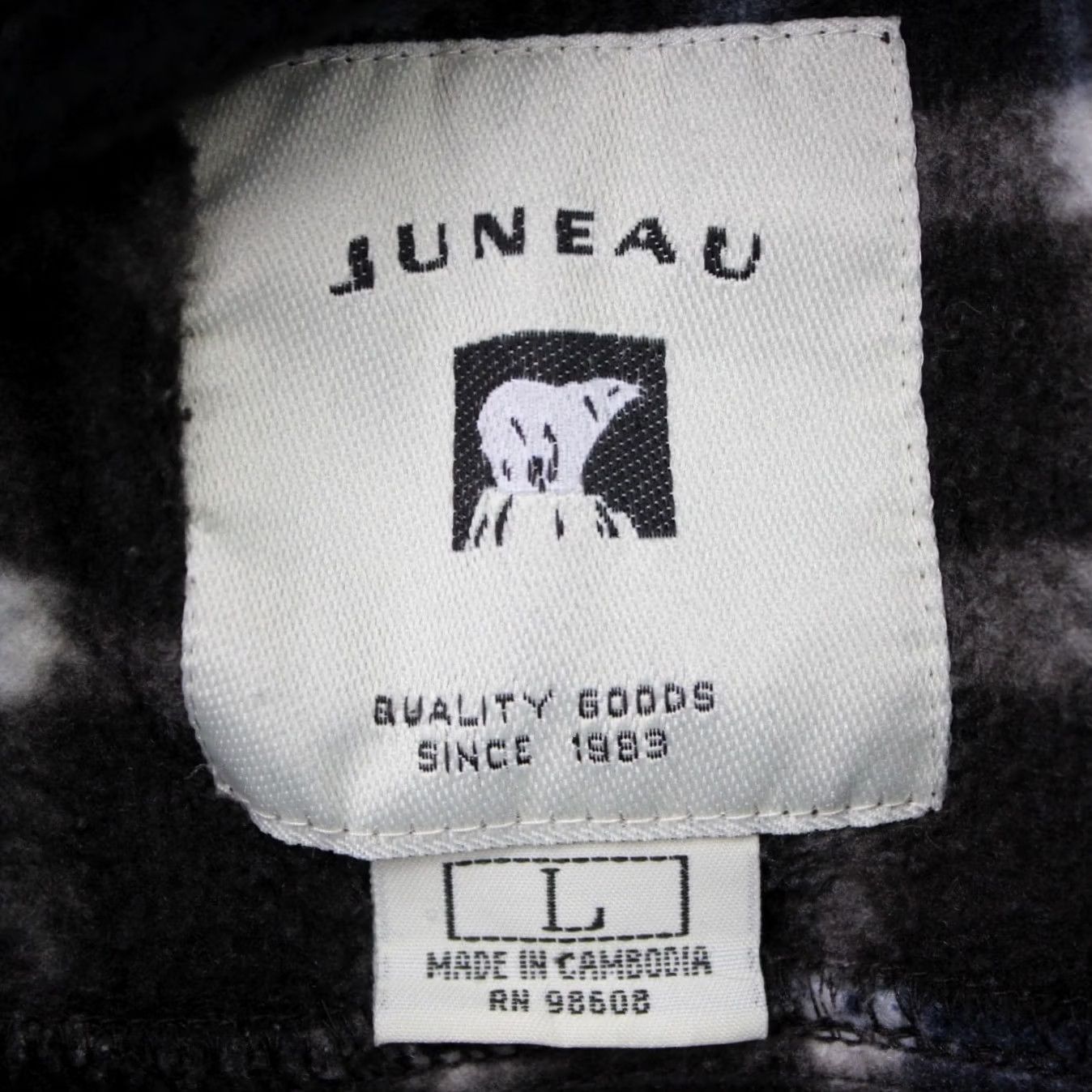 Vintage Juneau Fleece Shacket Mens Large Brown/Blue Plaid Long Sleeve Button-Up Shirt Size US L / EU 52-54 / 3 - 6 Thumbnail