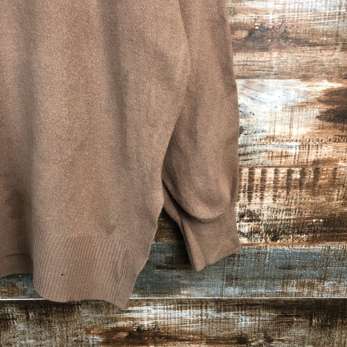 GU × Homespun Knitwear GU Brown vintage Knitwear #A1794 Size US L / EU 52-54 / 3 - 8 Thumbnail