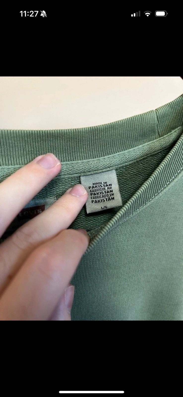 Levi's × Levi's Vintage Clothing Levi’s green crewneck Size US L / EU 52-54 / 3 - 4 Thumbnail