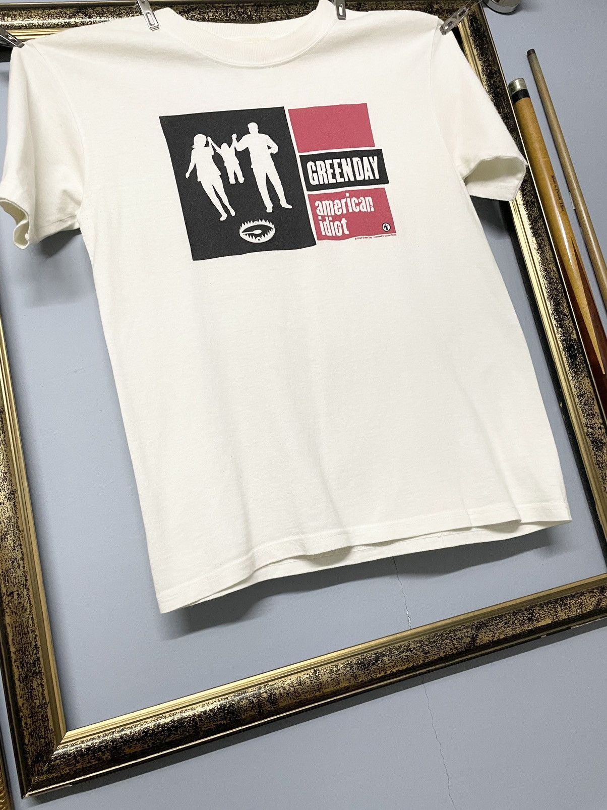 Vintage Vintage Greenday American Idiot Tour 2005 Cropped Tshirt Size US S / EU 44-46 / 1 - 6 Thumbnail