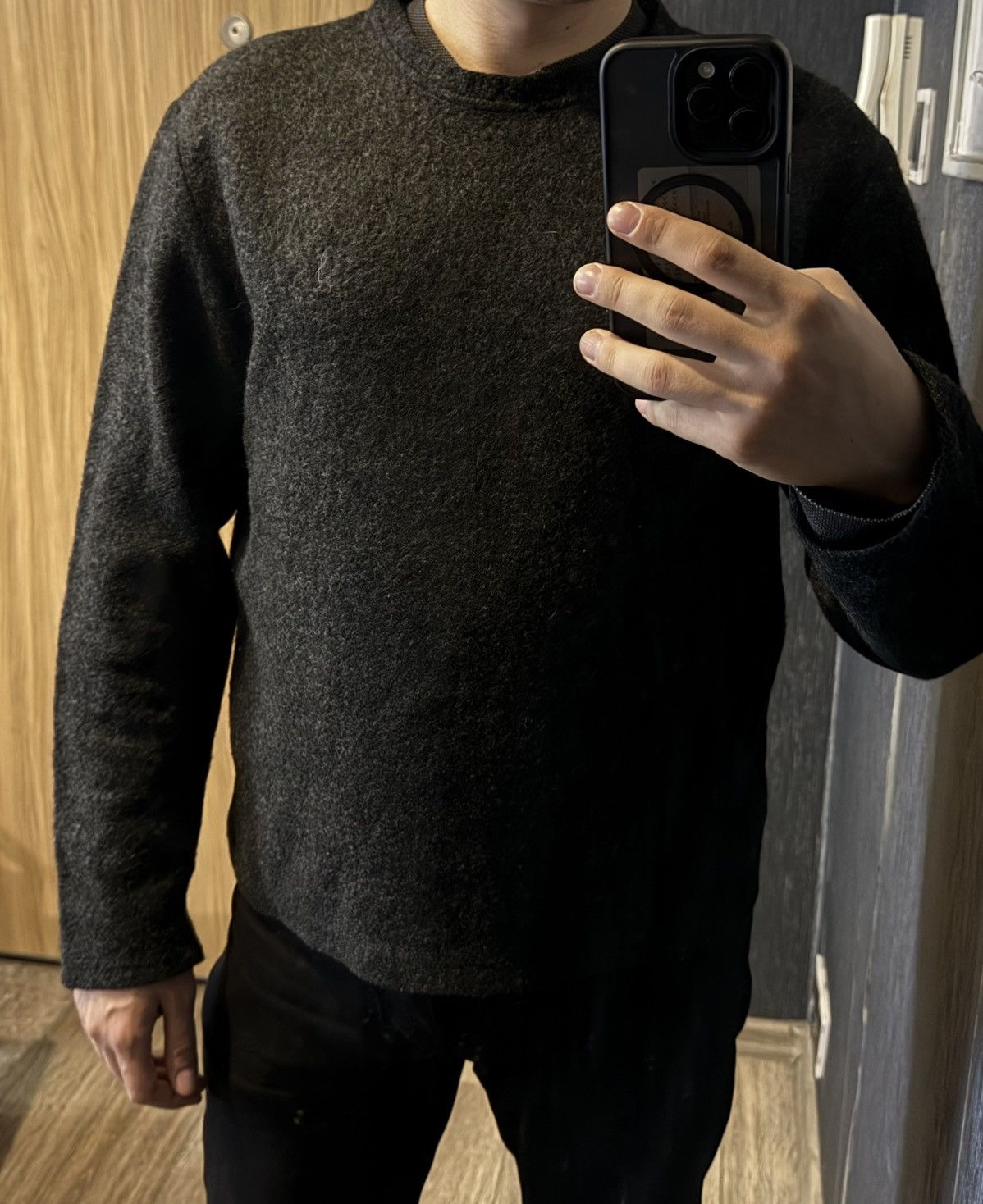 Yves Saint Laurent Wool YSL Sweater Soft Warm Grey YSL Sweatshirt Size US M / EU 48-50 / 2 - 22 Thumbnail