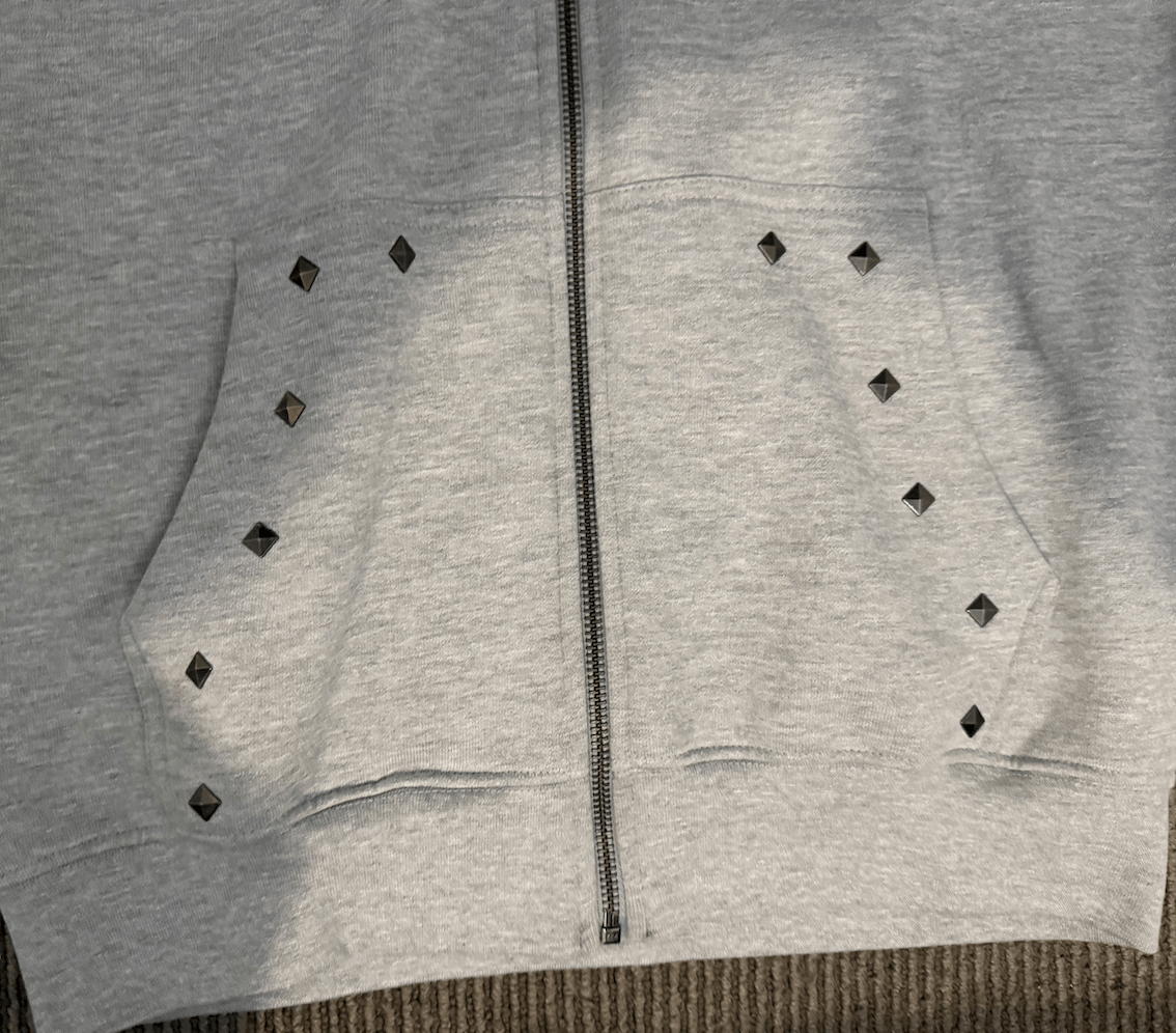 Vintage Loiter Grey Full Zip Graphic Hoodie Size US XS / EU 42 / 0 - 3 Thumbnail