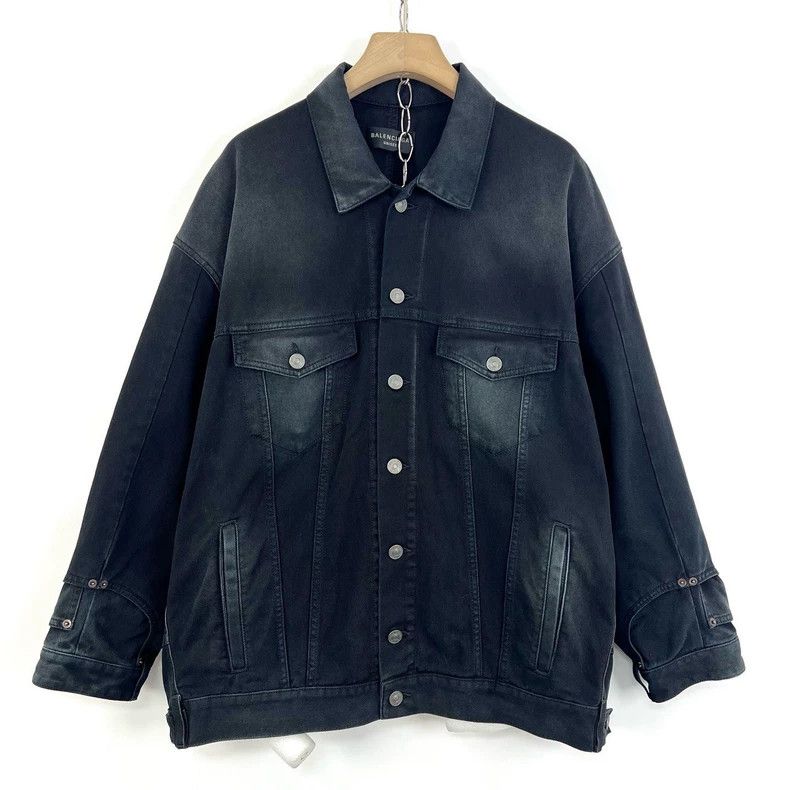 Balenciaga Balenciaga Deconstructed black water-washed distressed den Size US XS / EU 42 / 0 - 1 Thumbnail