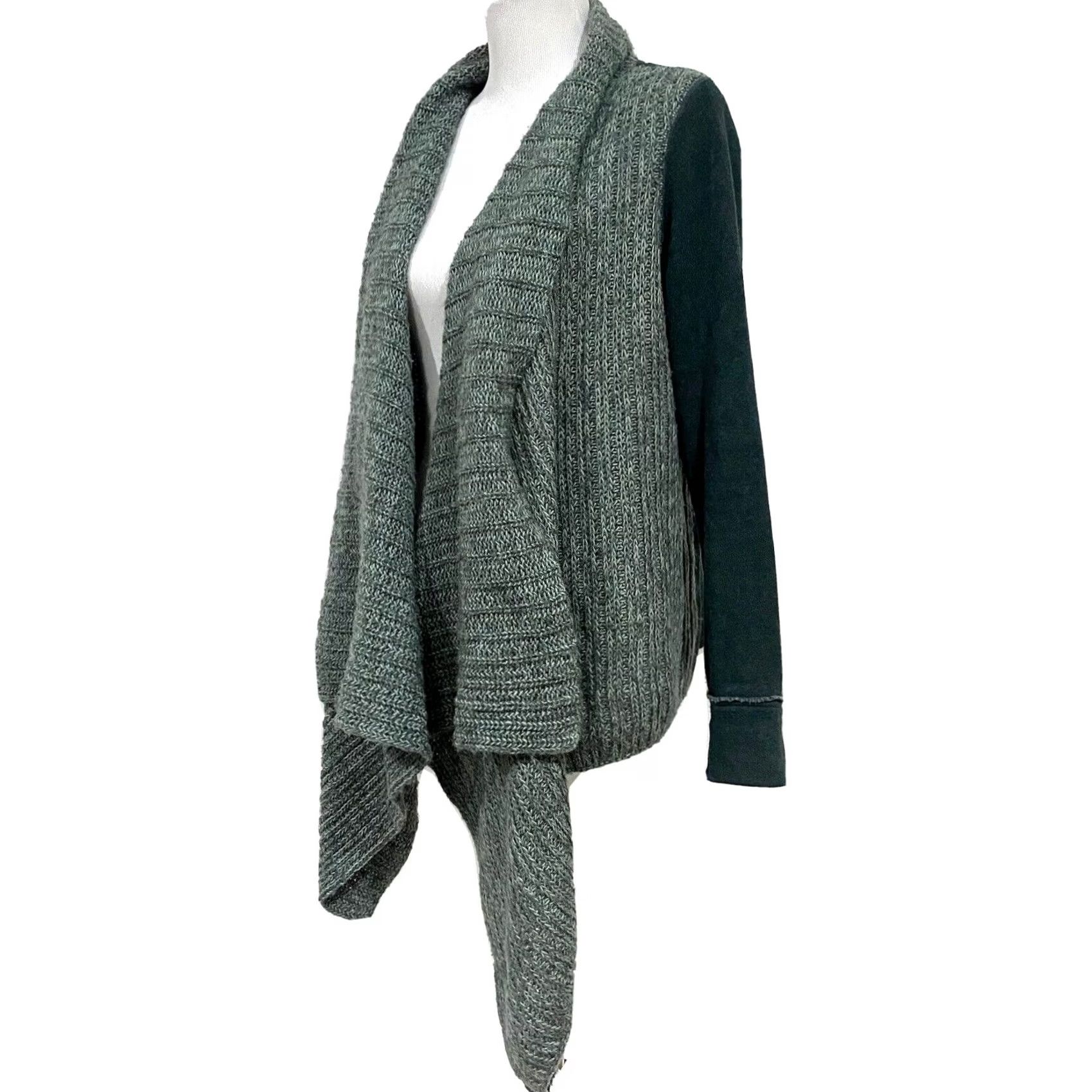 Anthropologie Saturday Sunday Anthropologie Cardigan Sweater Open Front Knit Green Sz M Womens Size M / US 6-8 / IT 42-44 - 3 Thumbnail
