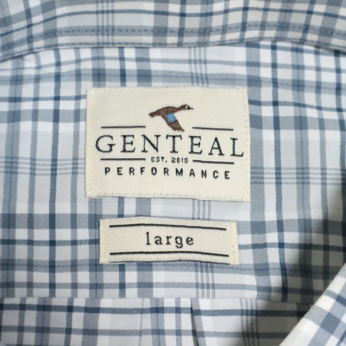 Vintage Genteal Shirt Nyl on Lead Plaid Button Down Mens L Fernandina Litetec Nylon Long Sleeve Shirt Lead Mens L Size US L / EU 52-54 / 3 - 5 Thumbnail