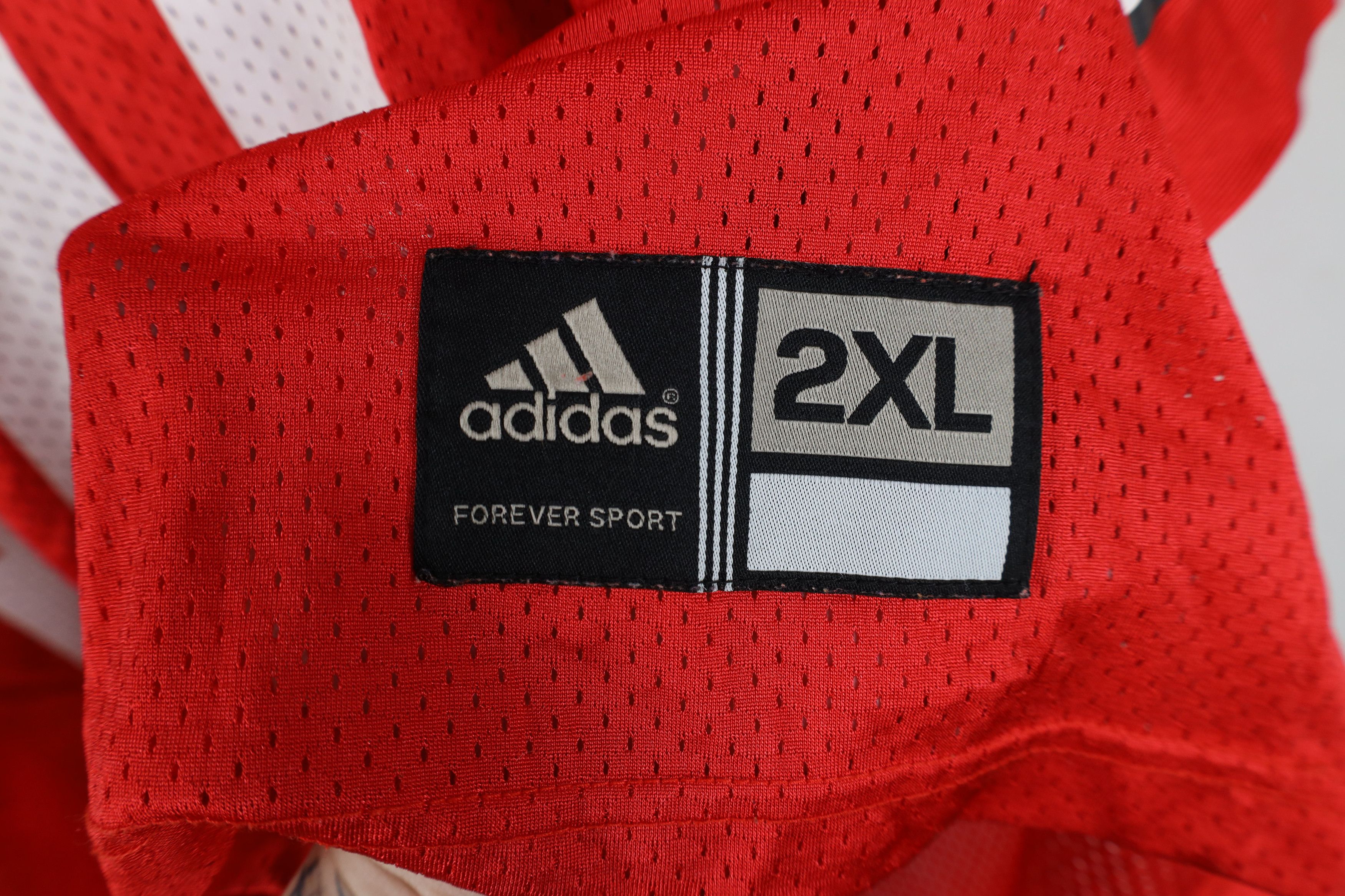 Adidas Vintage 90s Adidas University Football Jersey Red #10 Size US XXL / EU 58 / 5 - 4 Thumbnail