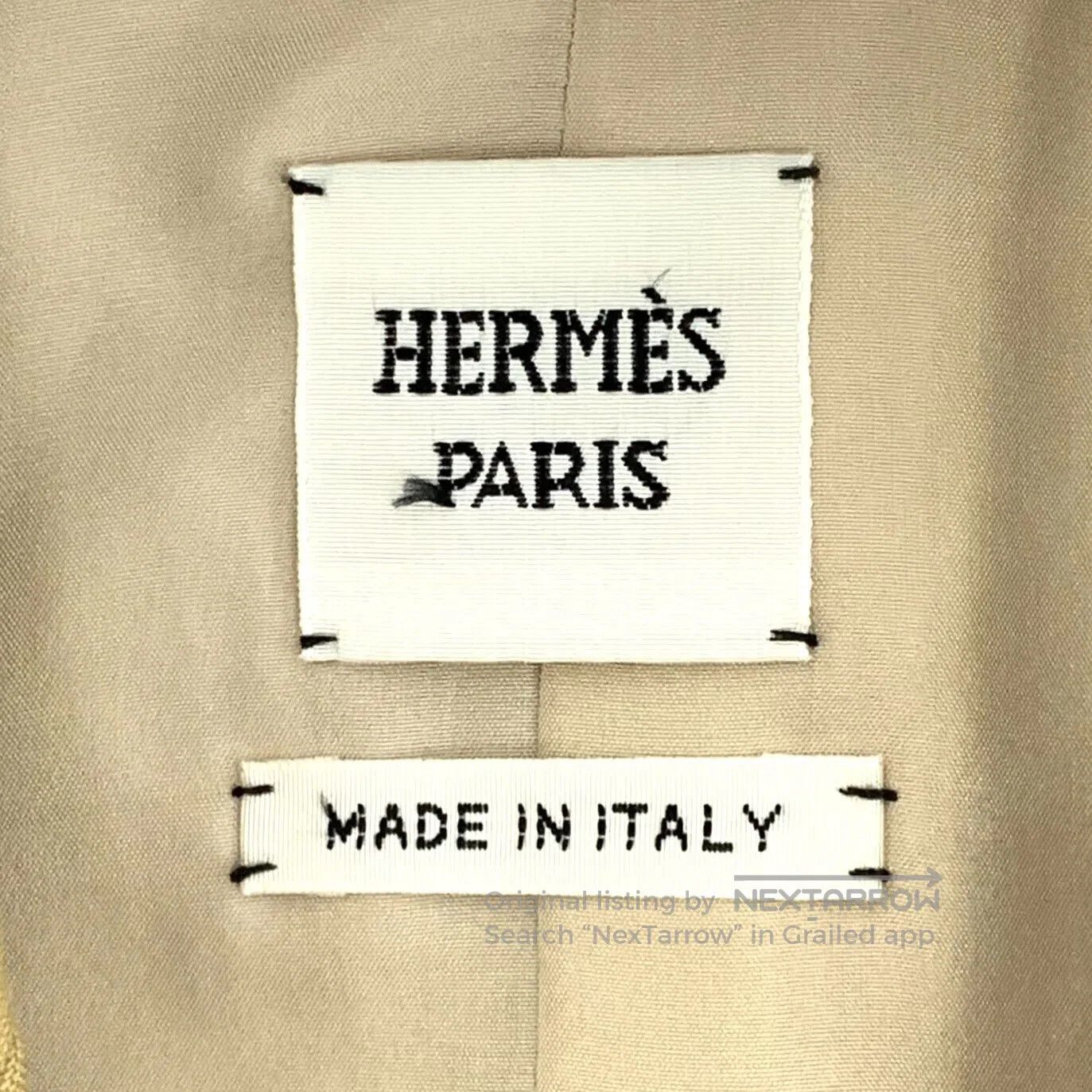 Hermes Hermes Yellow wool collarless sleeveless tailored waistcoa Size XS / US 0-2 / IT 36-38 - 5 Thumbnail
