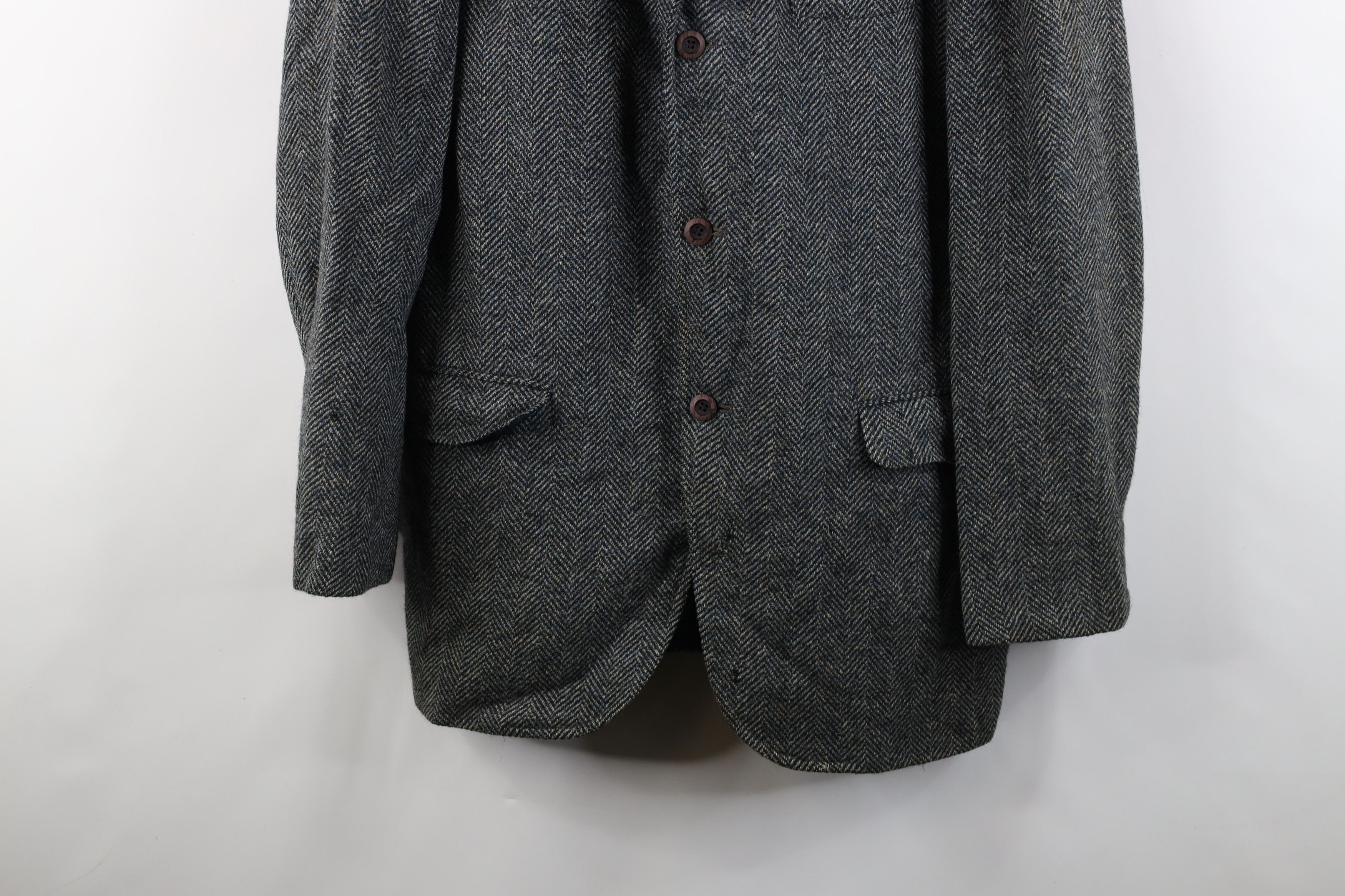 Vintage Vintage 70s Streetwear Tweed Herringbone Blazer Jacket USA Size US XL / EU 56 / 4 - 3 Thumbnail