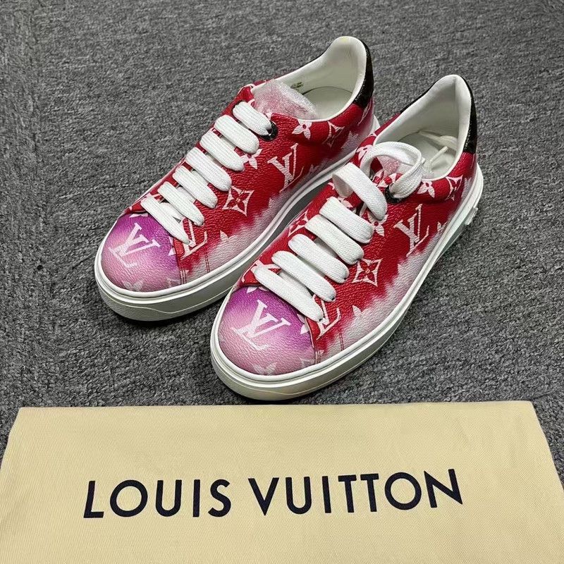 Louis Vuitton Red and White Casual Sneakers 0079