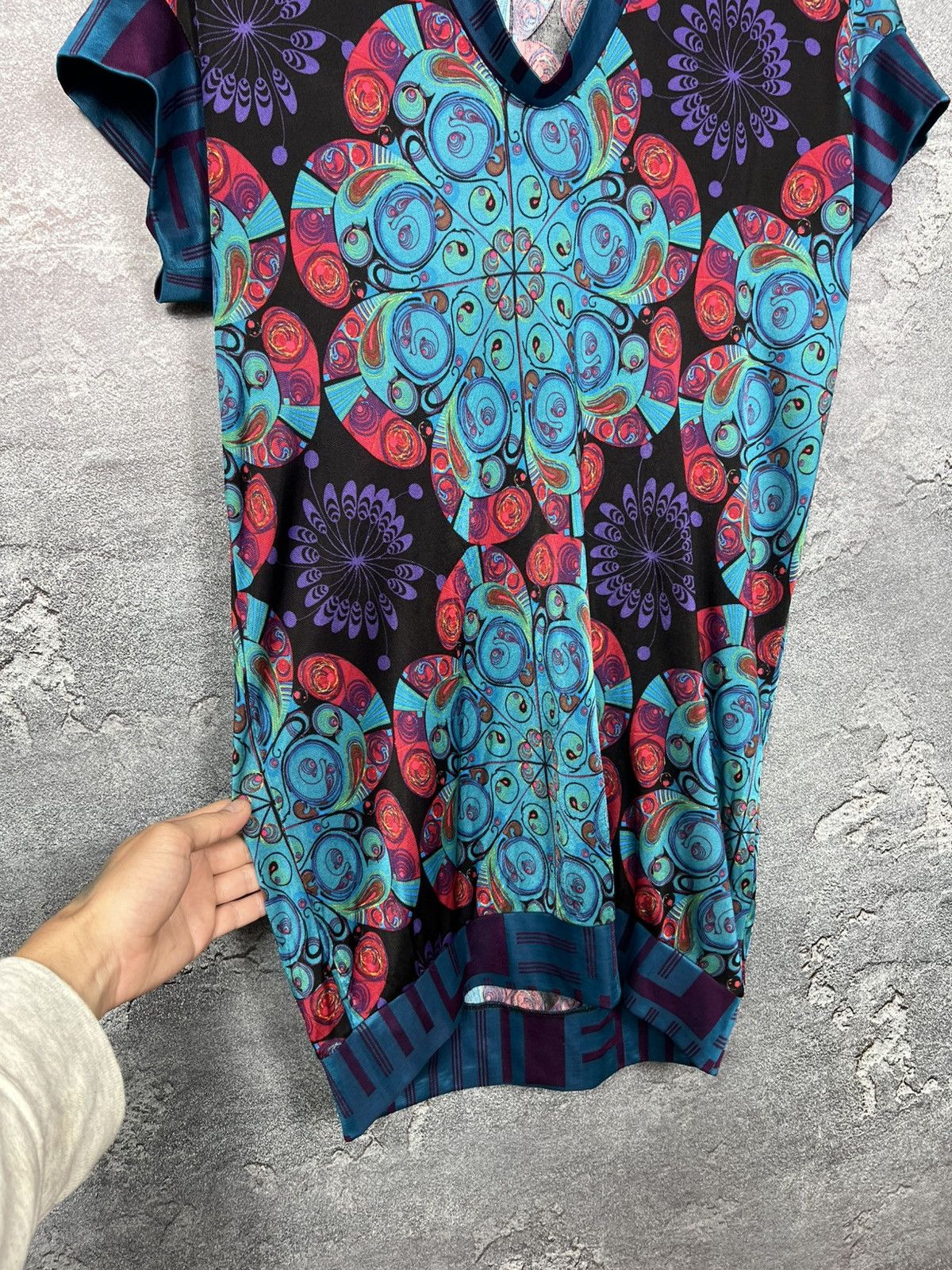 Custo Barcelona Custo Barcelona 100% Viscose Tunic With Abstract Print Size S / US 4 / IT 40 - 3 Thumbnail