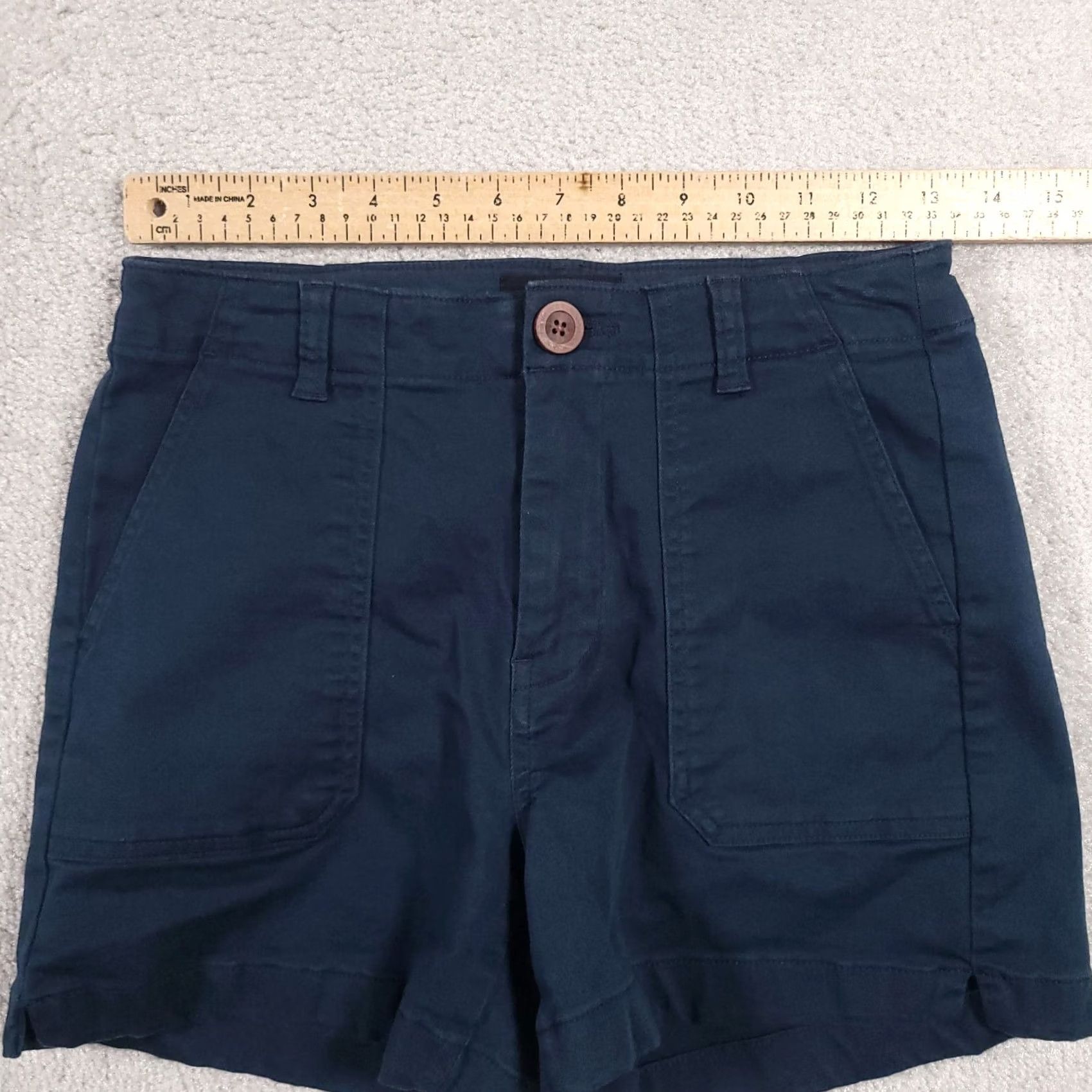 Vintage Letter to Juliet L.T.J. Shorts Women's Small Blue Chino Pockets Casual Size 28" / US 6 / IT 42 - 6 Thumbnail