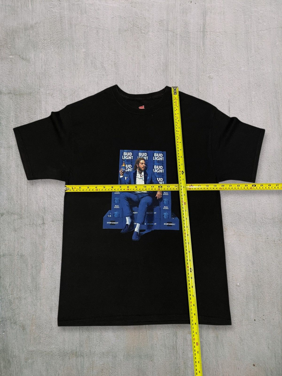 Rap Tees Post Malone x Bud Light Rapper Potrait Tee Summer Men Tshirt Size US L / EU 52-54 / 3 - 7 Thumbnail