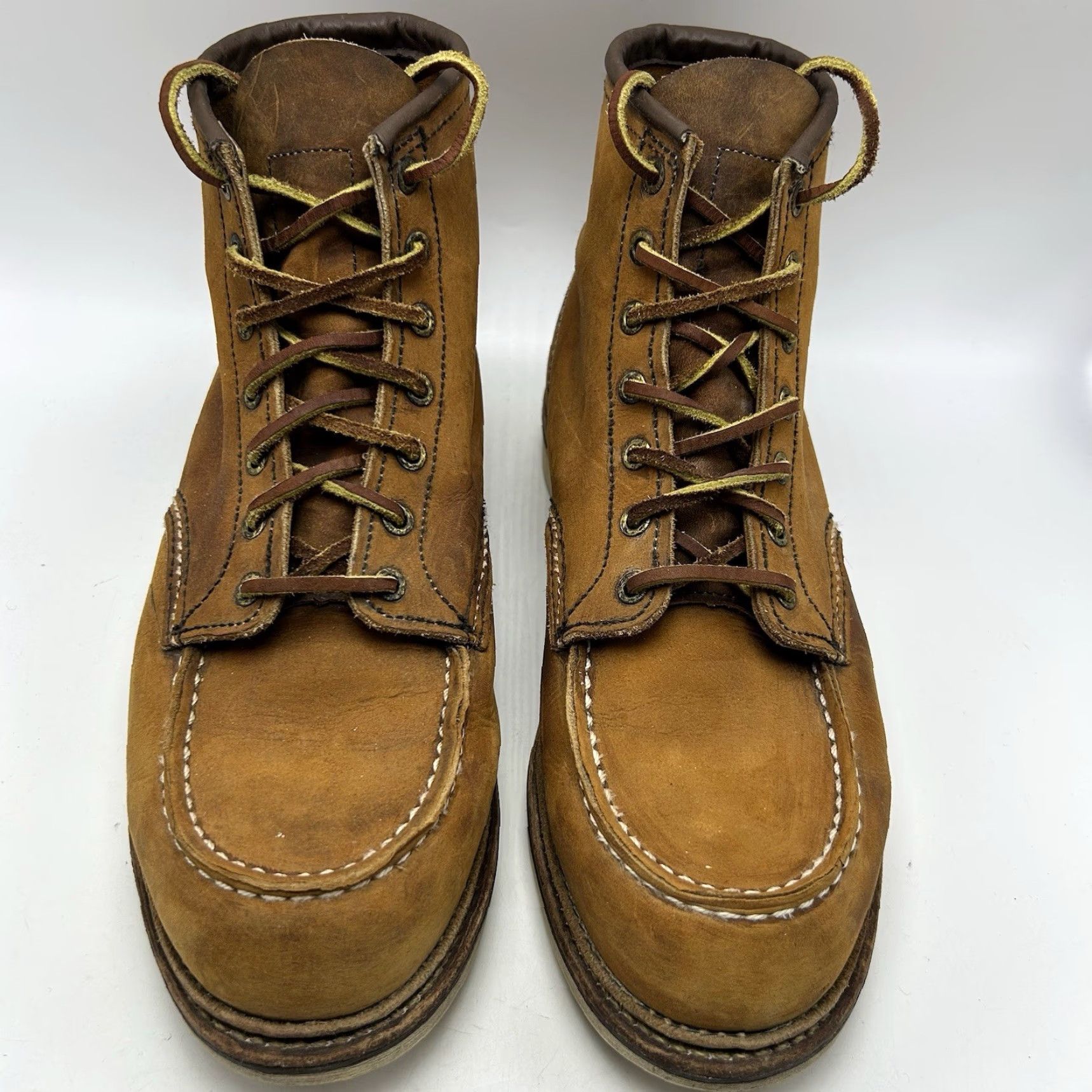 Red Wing Red Wing Shoes Boot Moc Toe 1907 Mens 11 Leather Lace Up USA Brown Solid Mile USA Classic Work & Safety Size US 11 / EU 44 - 4 Thumbnail