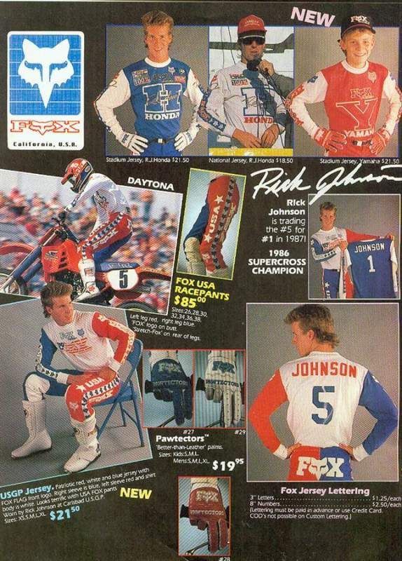 Fox Racing 🔥 Rare Vintage Fox Usa Racing RICK JOHNSON Jersey Size US L / EU 52-54 / 3 - 4 Thumbnail
