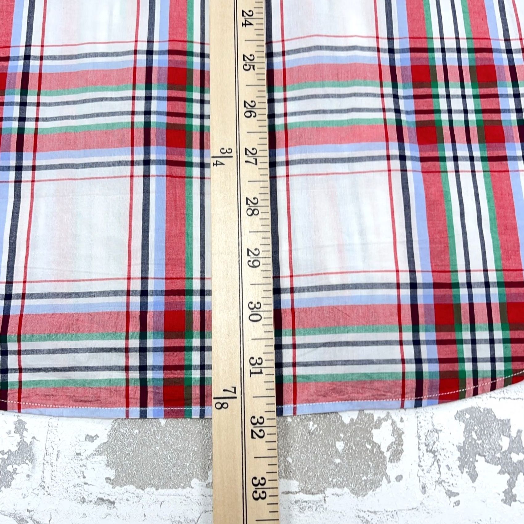Polo Ralph Lauren Polo Ralph Lauren Shirt Men 2XL Red White Button Up Plaid Classic Fit Button-Down Short Sleeve Mens Size US XXL / EU 58 / 5 - 6 Thumbnail