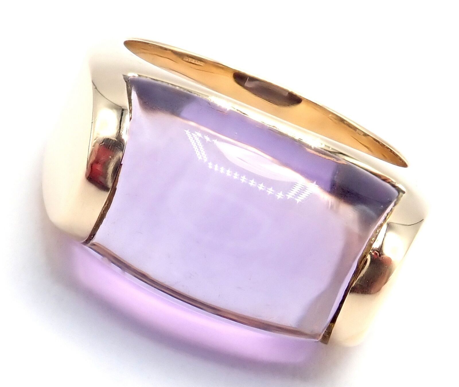 Bvlgari Bulgari Tronchetto Yellow Gold Amethyst Band Ring
