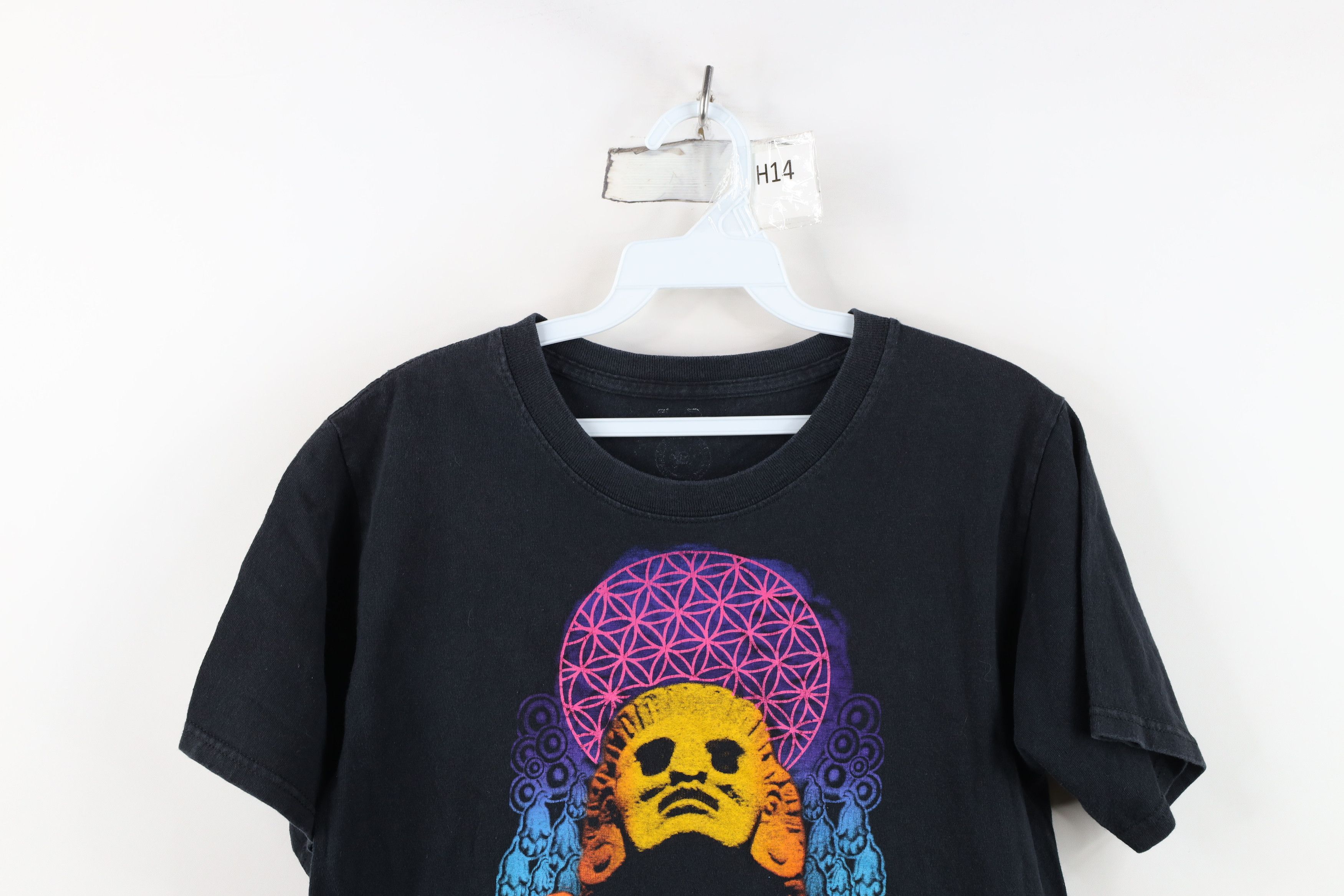 Vintage Vintage Streetwear Mayan Statue God Flower of Life T-Shirt Size S / US 4 / IT 40 - 2 Thumbnail