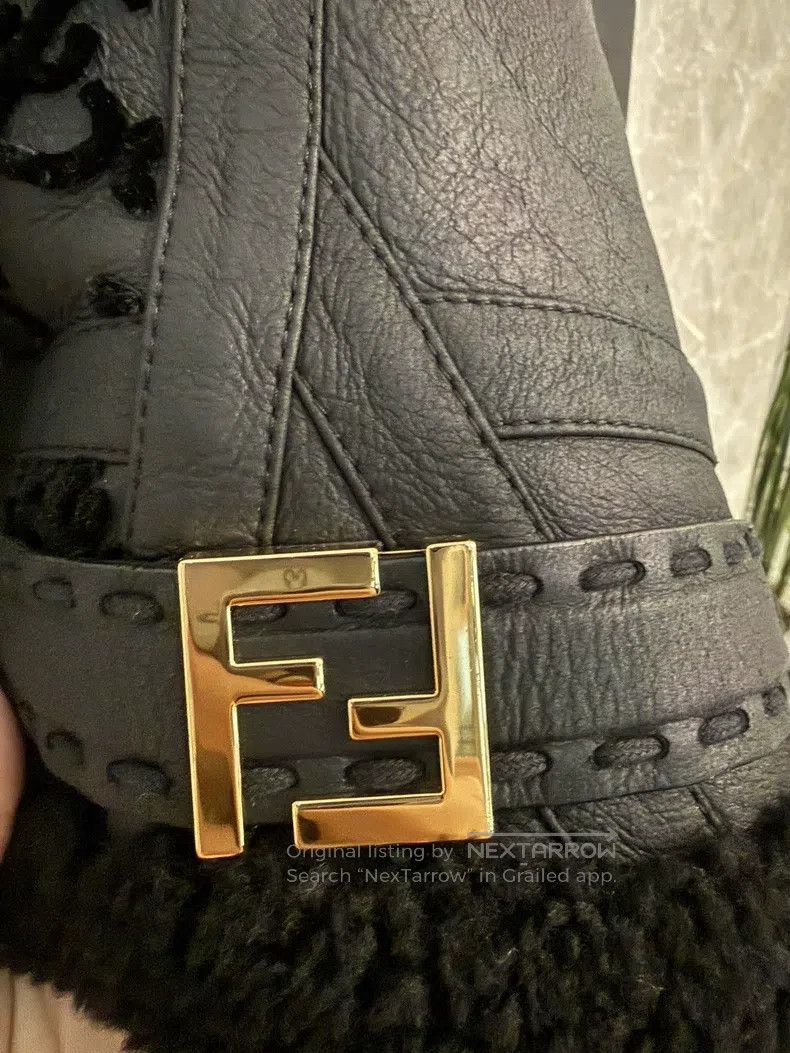 Fendi Fendi Black Leather and Fur Combination Jacket Size S / US 4 / IT 40 - 6 Thumbnail