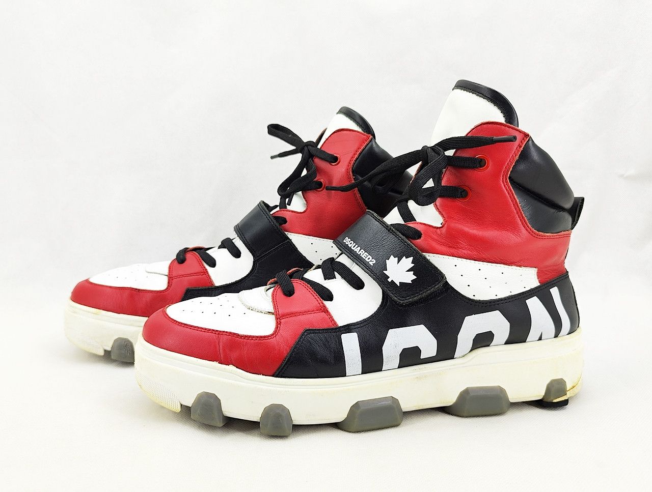 Dsquared2 DSQUARED2 icon tricolor Italy basket sneaker size 43 UK9 Size US 10 / EU 43 - 5 Thumbnail