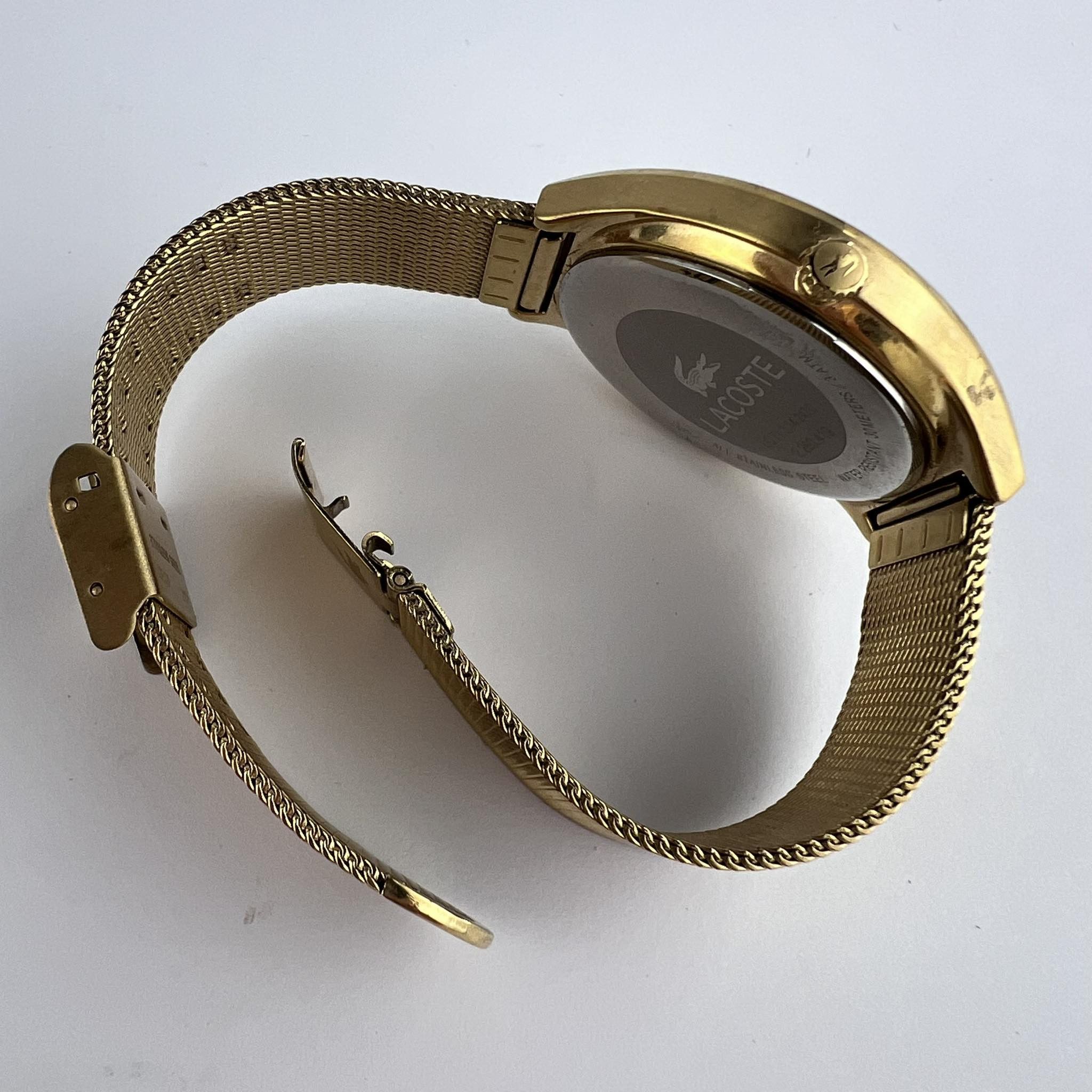 Vintage Lacoste Valencia Vintage Watch Gold Tone Quartz 2000811 Size ONE SIZE - 6 Thumbnail