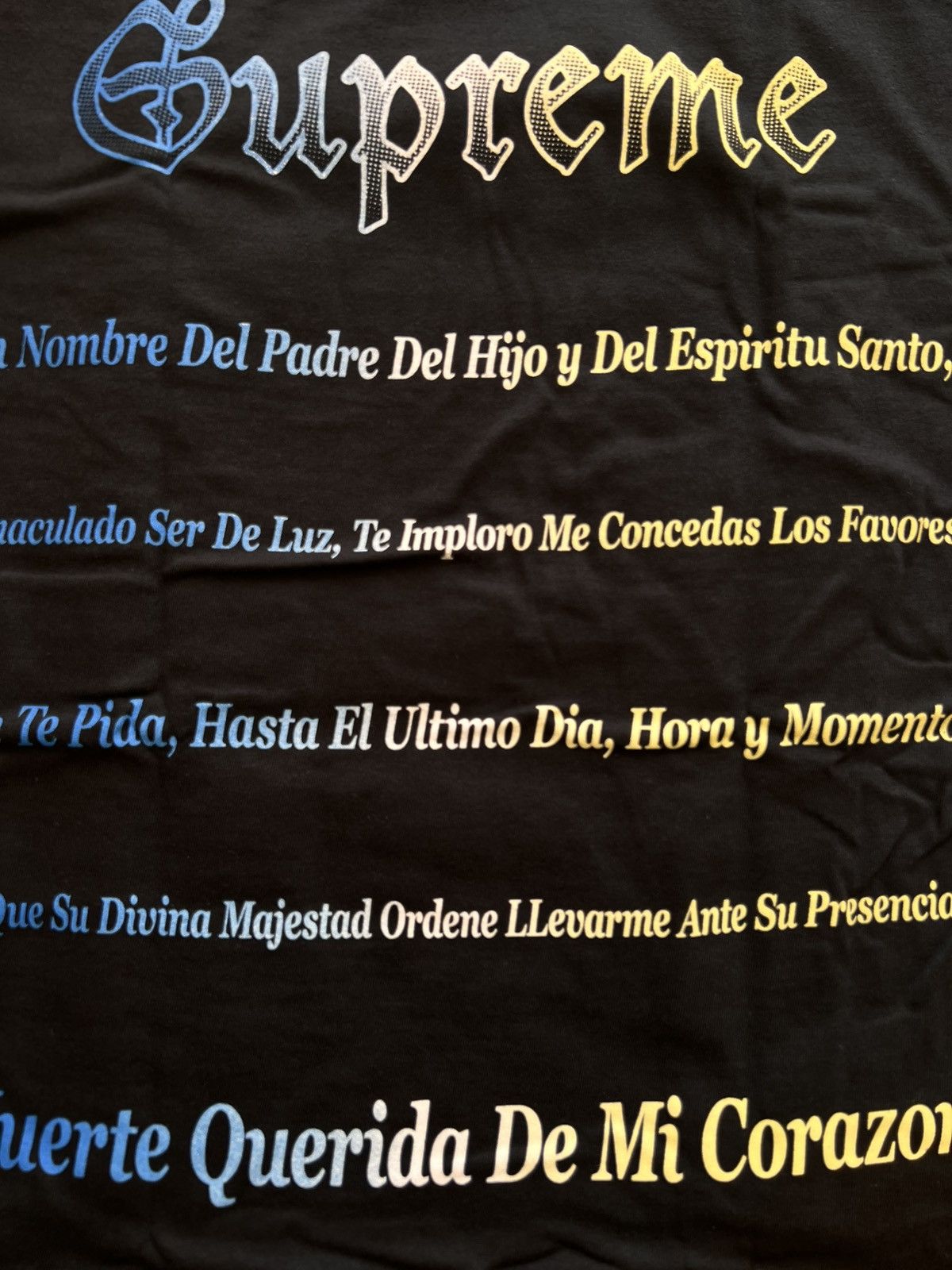 Supreme M Supreme Grim Reaper Tee Black t-shirt skeleton flames pray Size US M / EU 48-50 / 2 - 15 Thumbnail