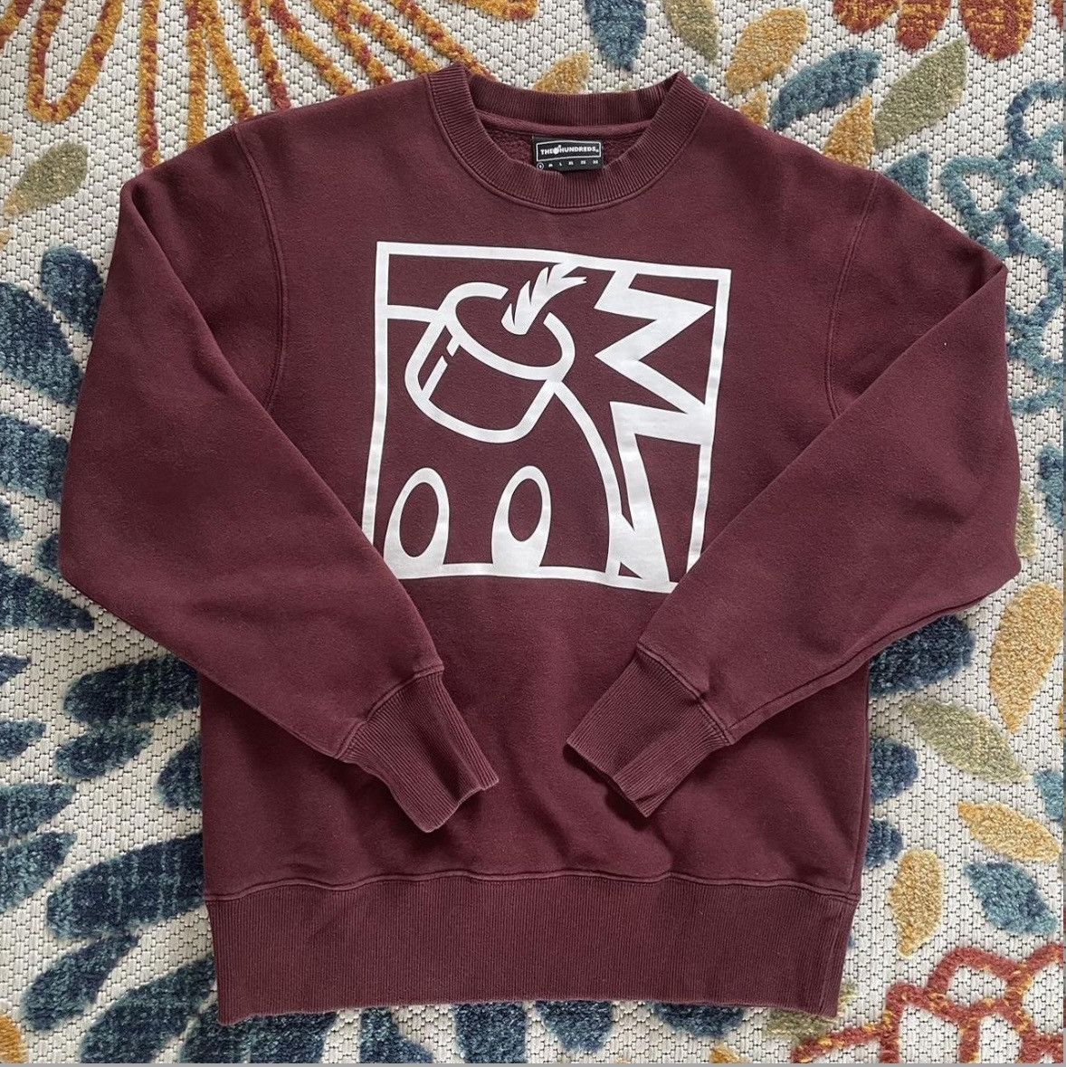 The Hundreds Burgundy The Hundreds Crewneck Size US S / EU 44-46 / 1 - 1 Thumbnail