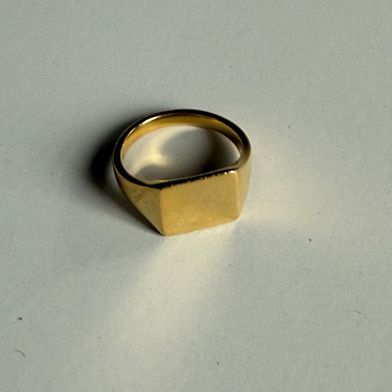 Miansai MIANSAI Gold Vermeil Signet Ring - Men's Size 9 Size ONE SIZE - 1 Thumbnail