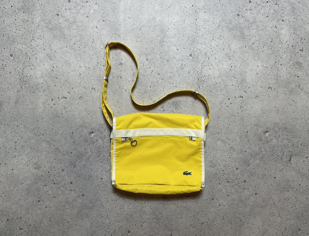 Messenger Crossbody Slim Bag Lacoste Y2K Yellow, Men's