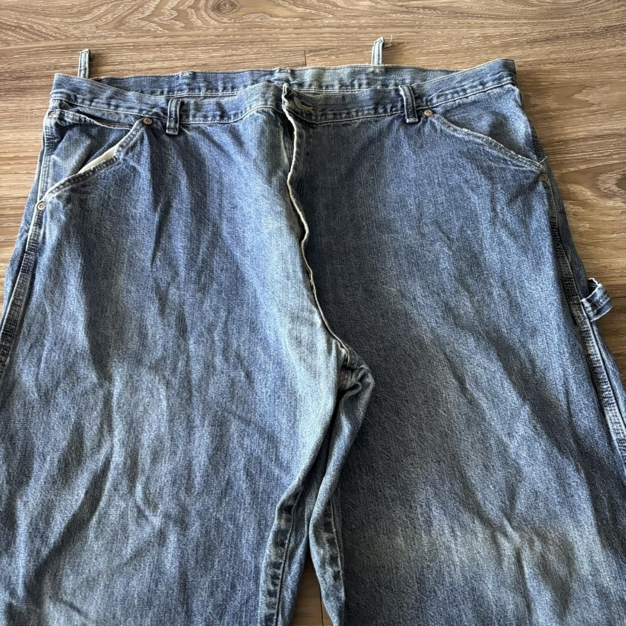 Vintage Crazy Vintage Y2K/2000s Baggy Medium Wash Skater Style Carpenter Denim Jeans! 42x30 Size US 42 / EU 58 - 5 Thumbnail