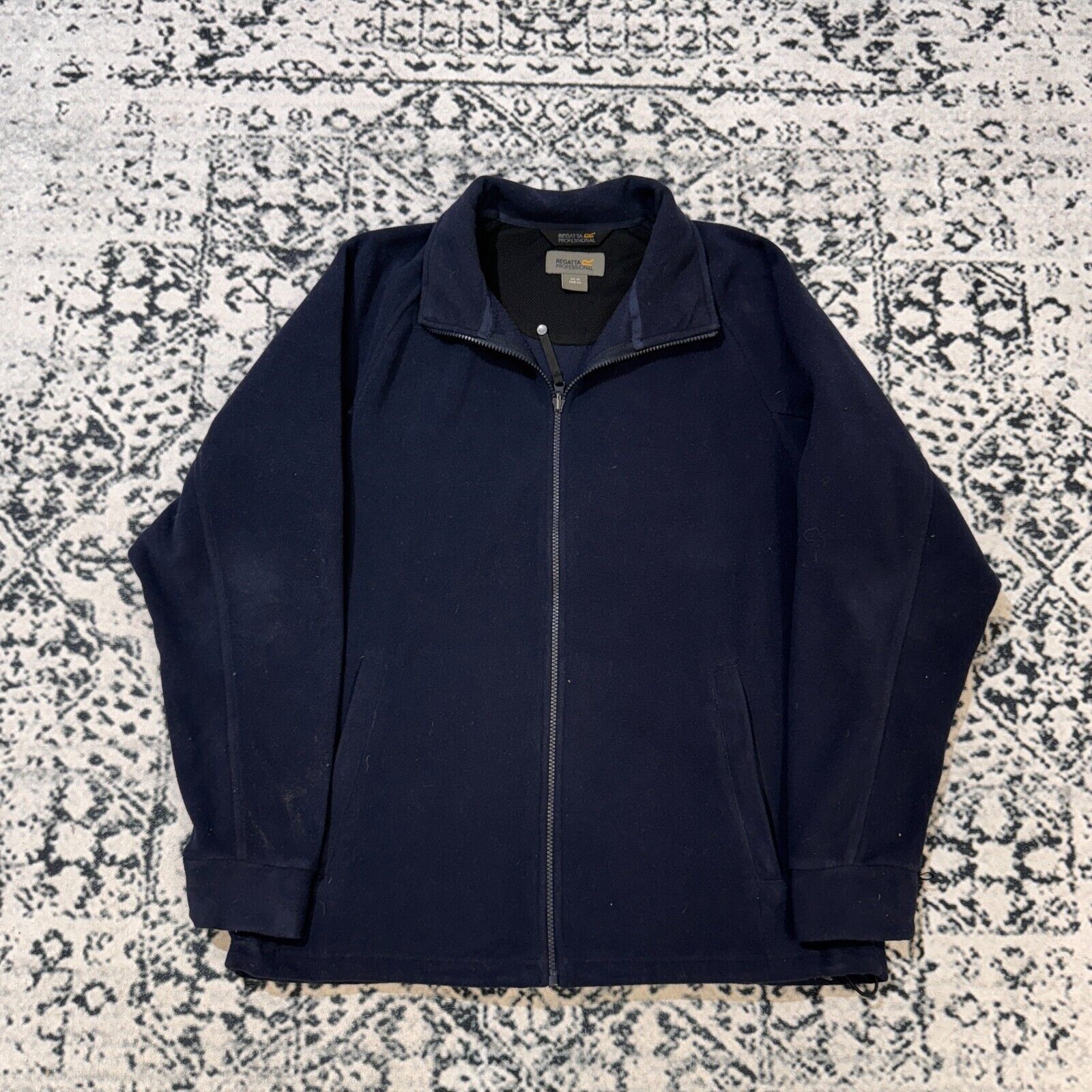 Vintage Vintage Regatta Navy Polyester Fleece Zip Size M Outdoor 90s Size US M / EU 48-50 / 2 - 1 Thumbnail