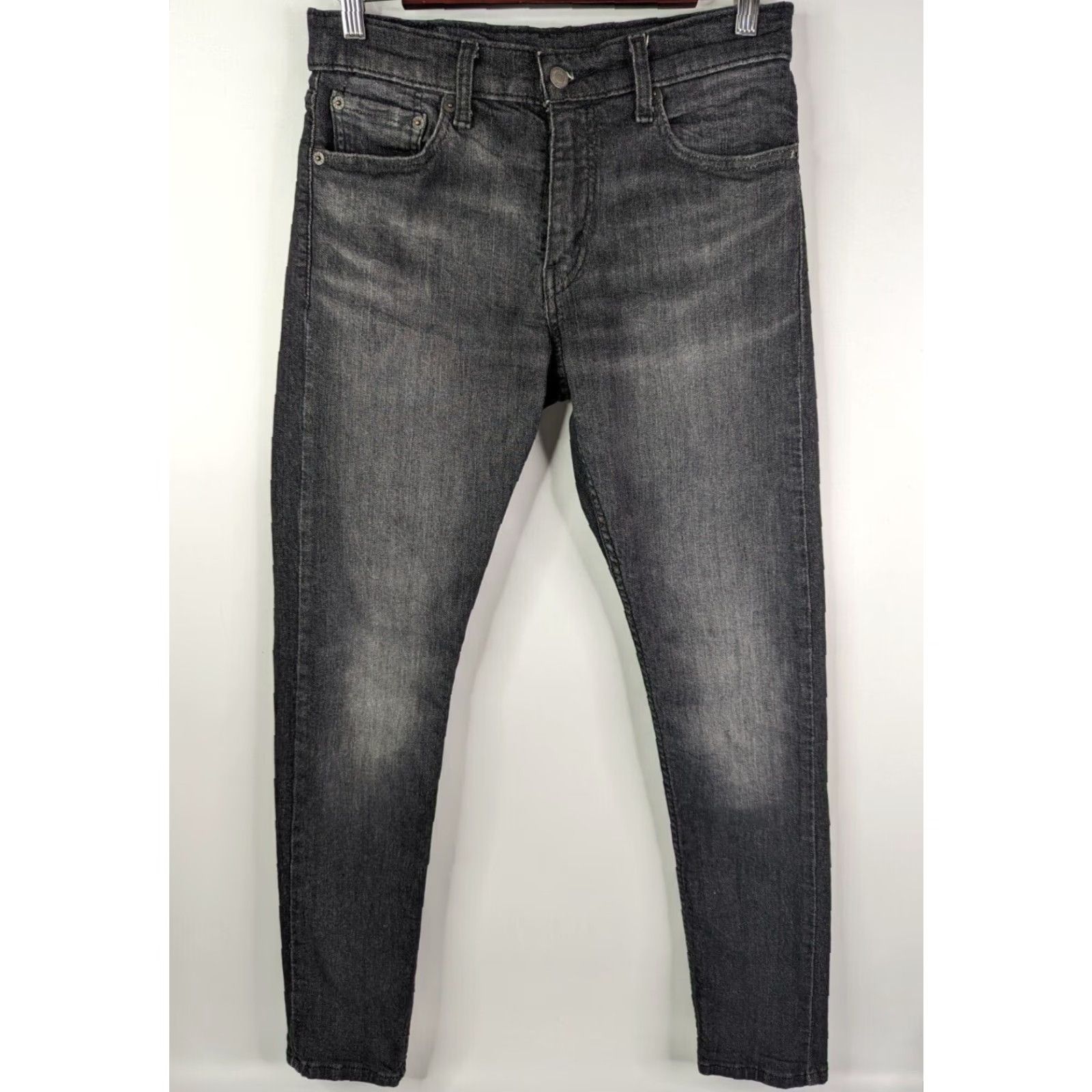 Levi's Levis 512 Slim Taper Jeans Mens Regular 29x31 Black Denim Cotton Stretch 5-Pocket Classic Vintage N/A 90s Size US 30 / EU 46 - 2 Thumbnail